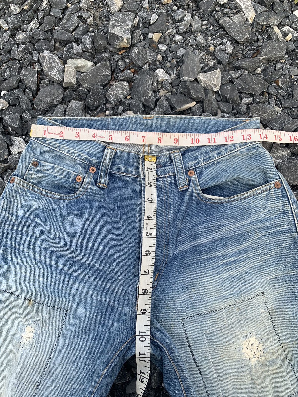 Kapital VINTAGE BLUE BLUE INDIGO SELVEDGE JAPANESE DISTRESSED DENIM Size US 28 / EU 44 - 18 Thumbnail