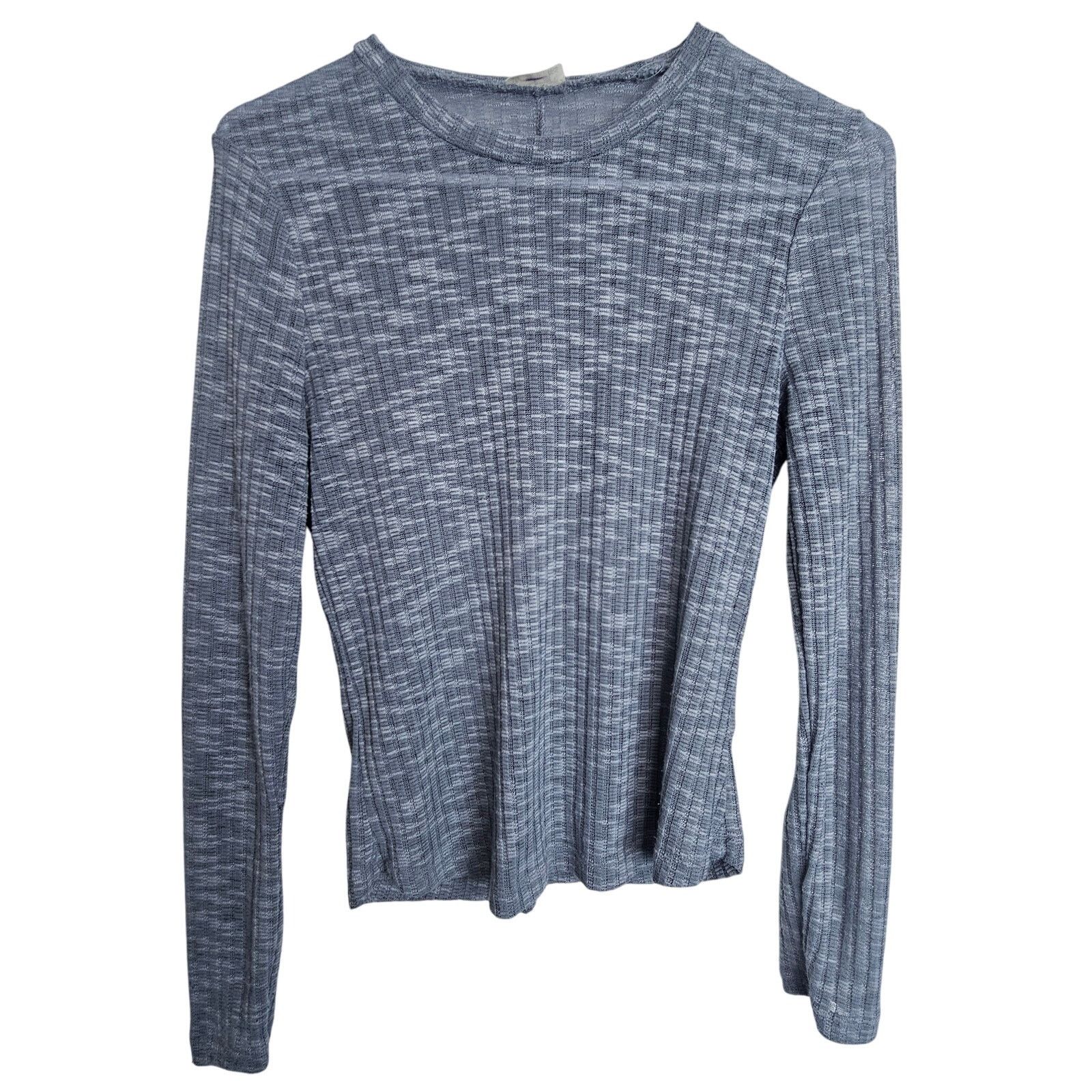 Free People Free People Intimately Women Sheer Ribbed Crewneck Size S Size S / US 4 / IT 40 - 1 Thumbnail