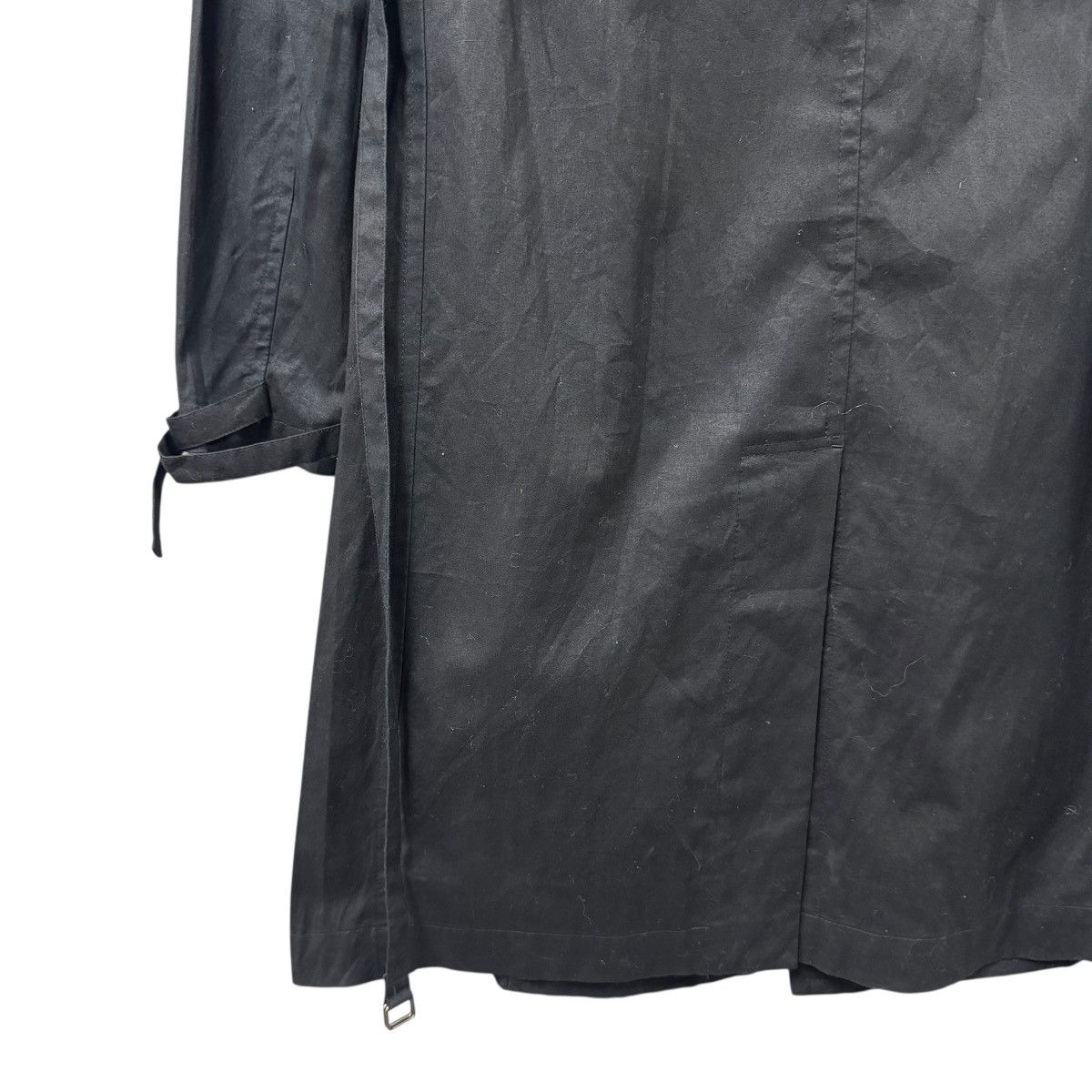 Yohji Yamamoto Vtg🔥Y’s Red Label Black Trench Coat Bondage Double Breasted Size US M / EU 48-50 / 2 - 21 Thumbnail