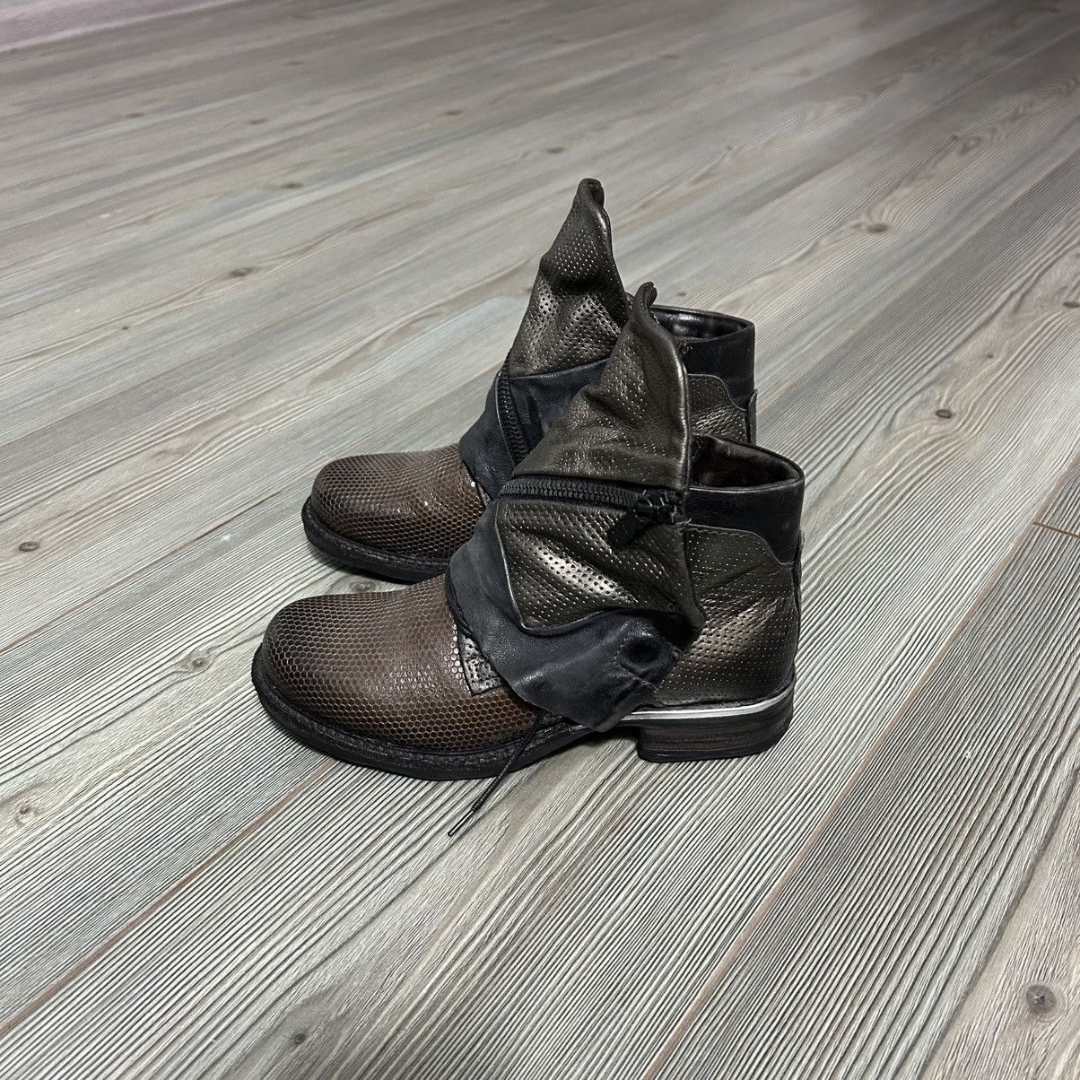 A.S.98 AS 98 Airstep Boho Biker Distressed Rick Owens Style Boots Size US 6 / IT 36 - 2 Thumbnail