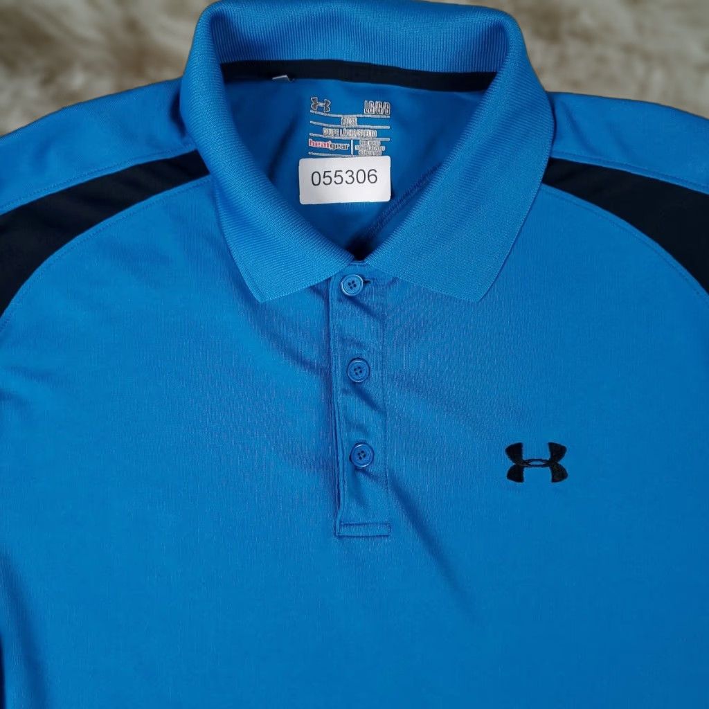 Under Armour Under Armour Polo Shirt Mens Size Large Blue Golf Casual Short Sleeve Polo Shirt Mens Large Blue Golf Casual Short Sleeve Size US L / EU 52-54 / 3 - 1 Thumbnail