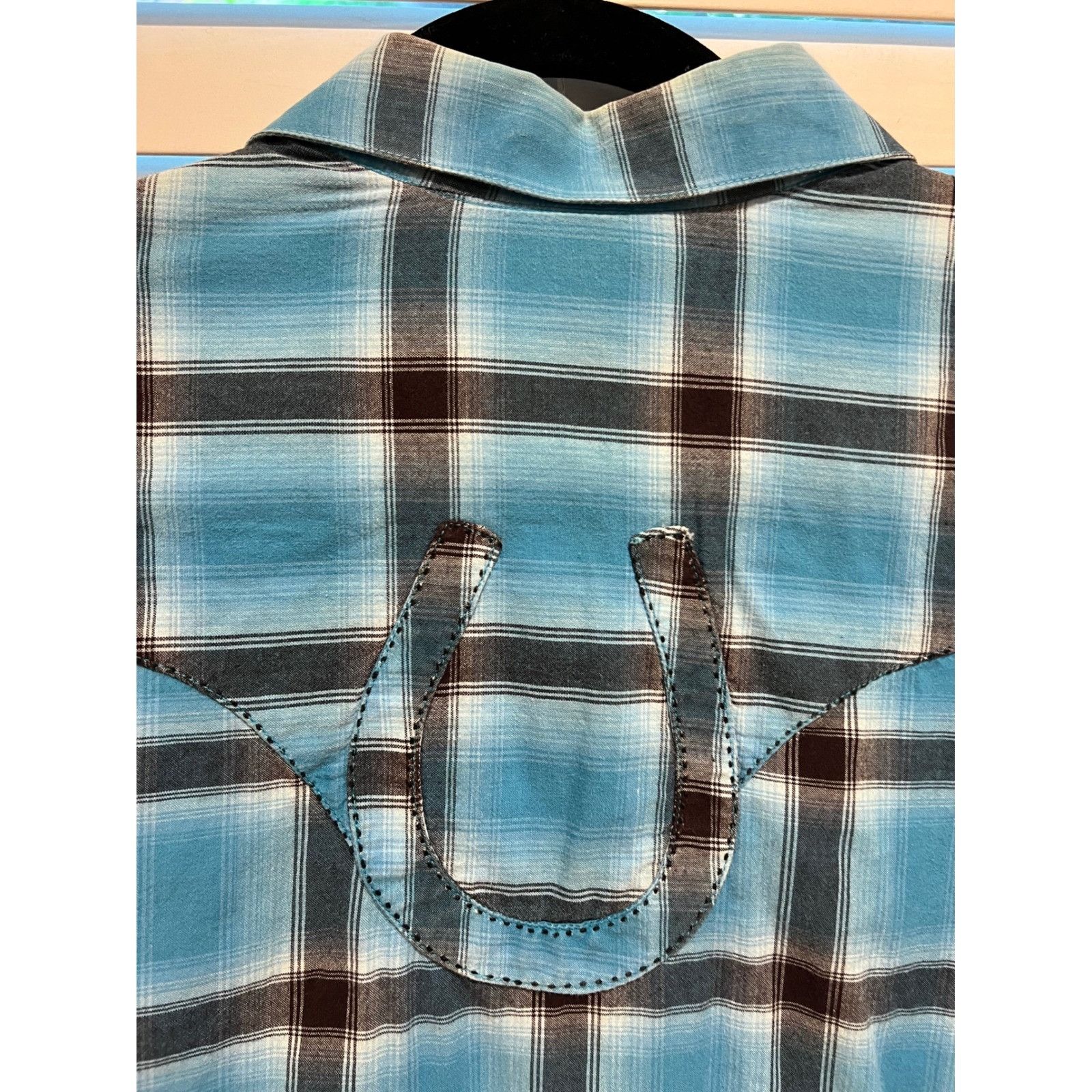 Rockmount Ranch Wear Rockmount Ranch Wear L Western Plaid Horseshoe Cowboy Pearl Size US L / EU 52-54 / 3 - 6 Thumbnail