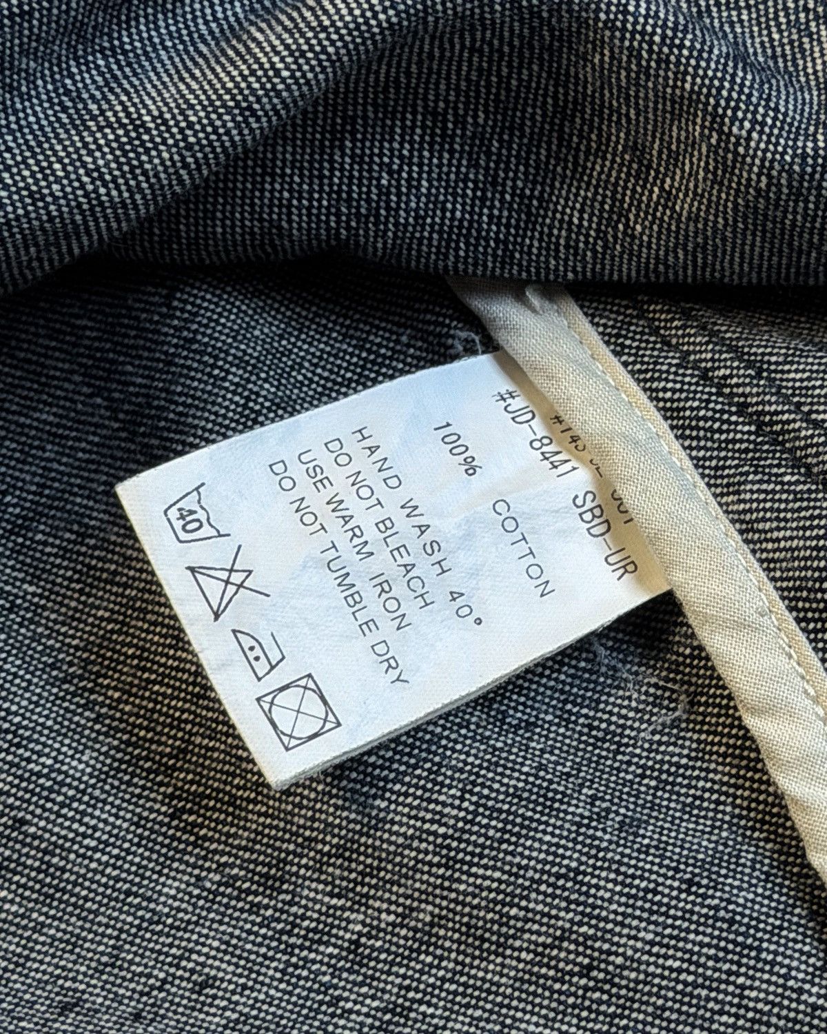 Danton DANTON ROUND COLLAR DENIM JACKET Size US S / EU 44-46 / 1 - 8 Thumbnail
