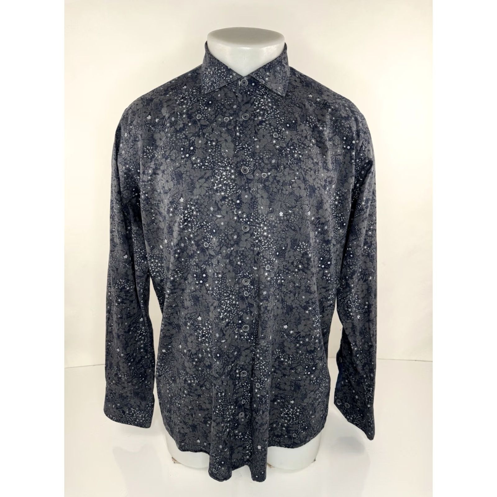 Vintage MAURIZIO BALDASSARI Brera - FLORAL Lightweight Mens L Shirt Size US L / EU 52-54 / 3 - 2 Thumbnail