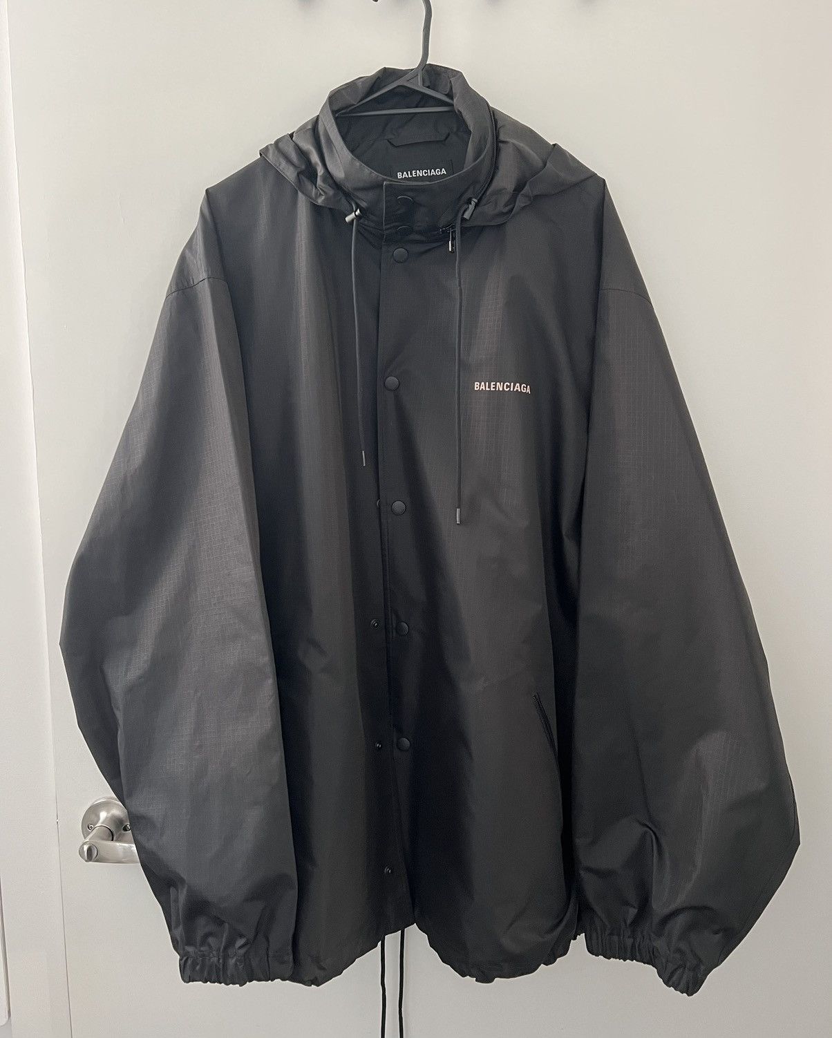 Balenciaga Black Windbreaker