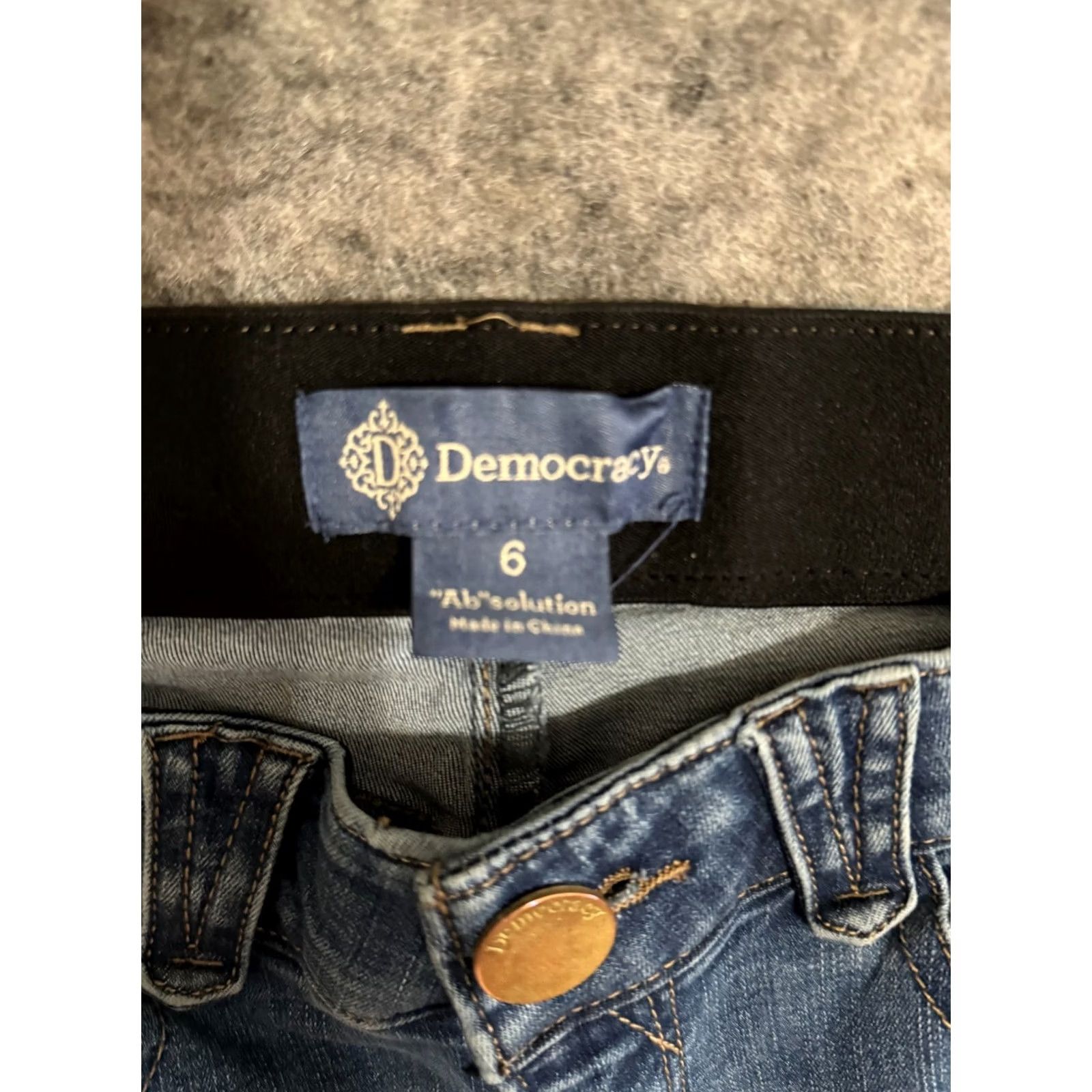 Vintage VINTAGE Democracy Ab Technology Jeans Womens Size 6 Blue Dark Wash Ankle Skinny EUC Size 28" / US 6 / IT 42 - 3 Thumbnail
