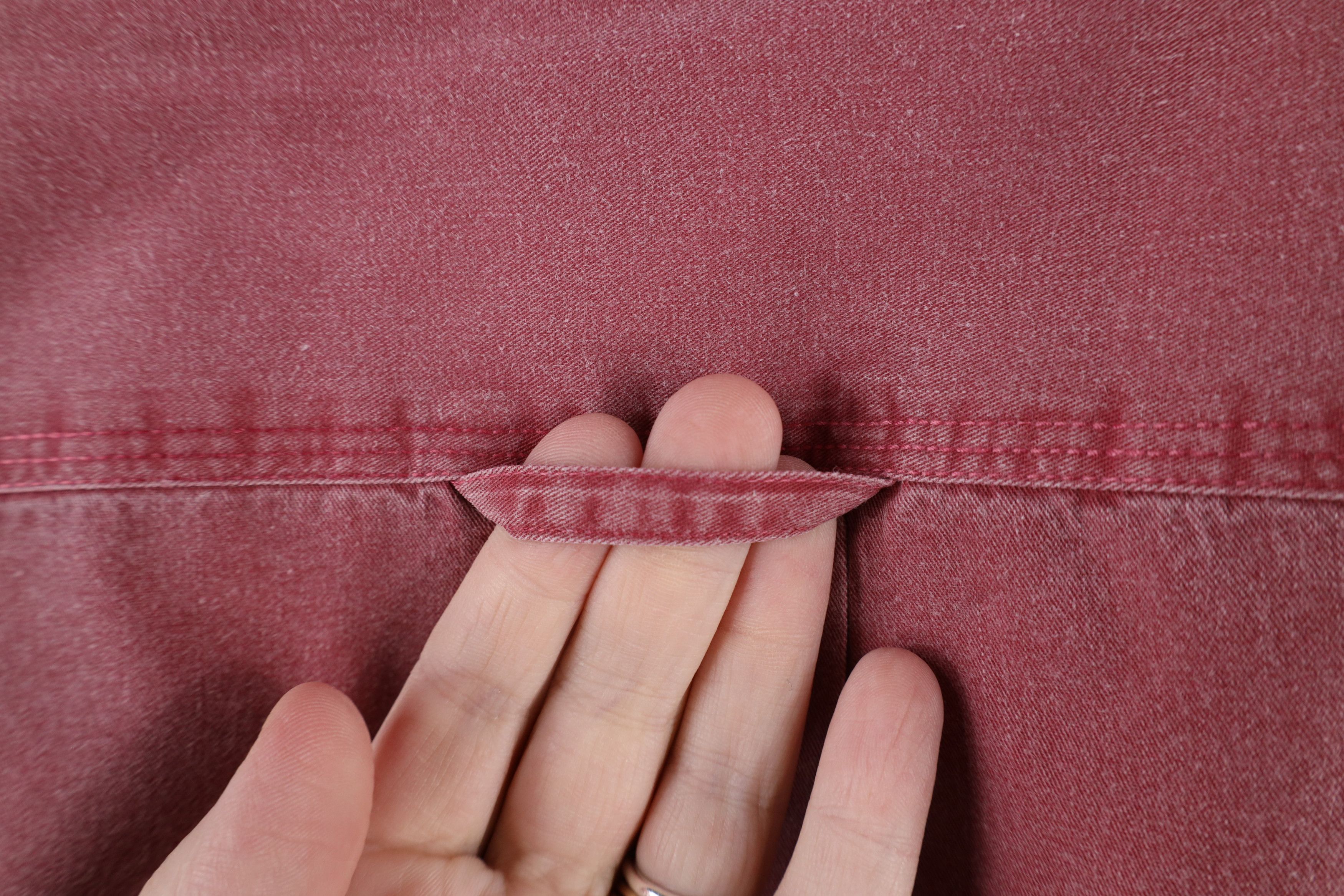Eddie Bauer × Vintage Vintage 90s Eddie Bauer Twill Stonewash Button Shirt Red Size US XXL / EU 58 / 5 - 7 Thumbnail