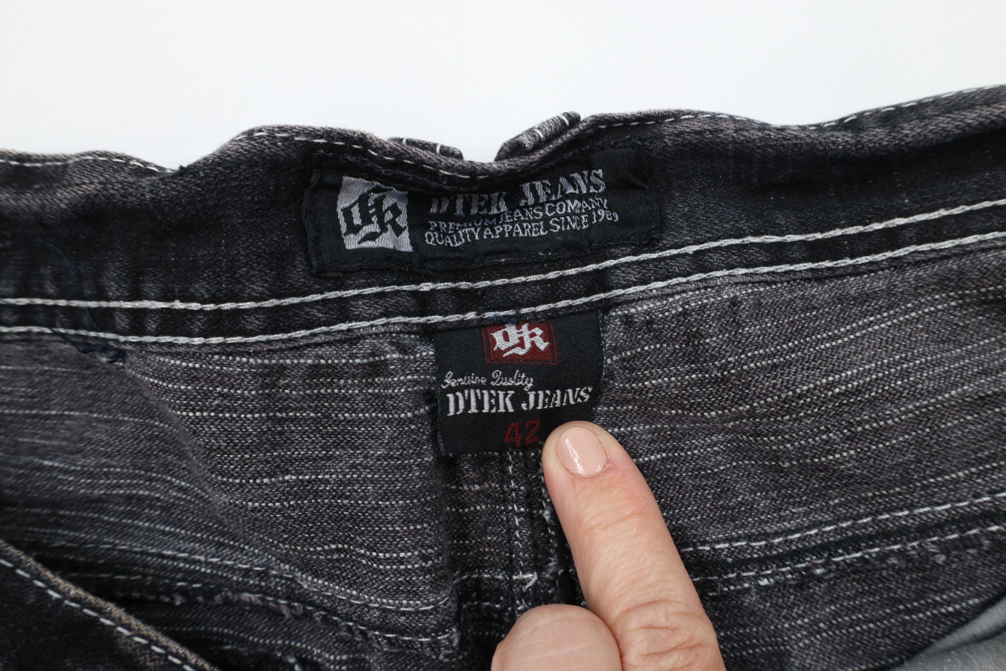 Vintage Vintage Y2K Streetwear Tie Cuff Capris Denim Jeans Shorts Size US 42 / EU 58 - 6 Thumbnail
