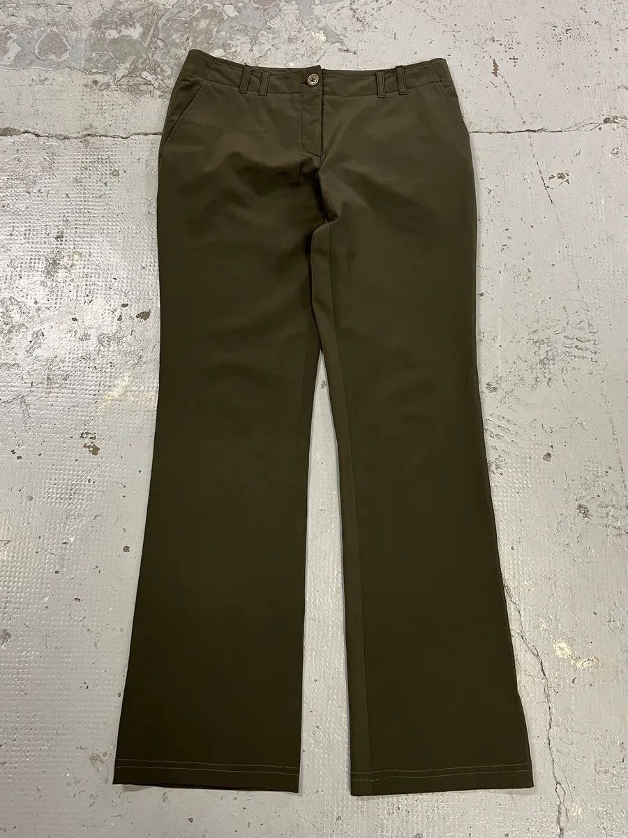 Prada 2000s Prada Stretch Olive Khaki Pants Size US 32 / EU 48 - 5 Thumbnail