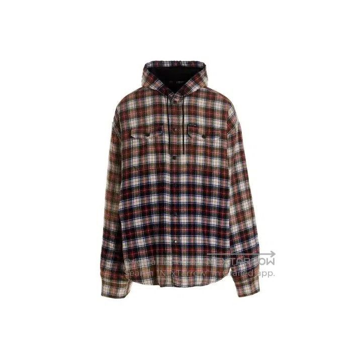 Balenciaga SS23 Checked Long Sleeve Shirt for Men.