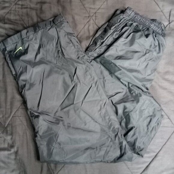 Nike Vintage Nike Lined Wind Pants Joggers Trainers Neon Green Size US 32 / EU 48 - 1 Thumbnail
