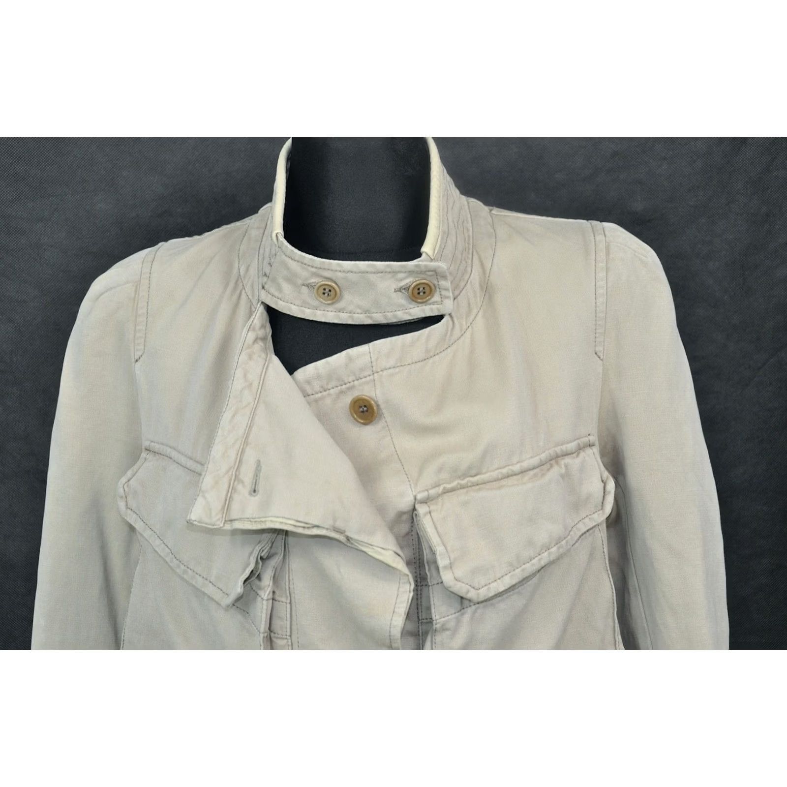 Isabel Marant ISABEL MARANT ETOILE Jacket Women's Cotton Beige 40 Military Coat Size 3 XS? 40 Not Specified" Size S / US 4 / IT 40 - 3 Thumbnail