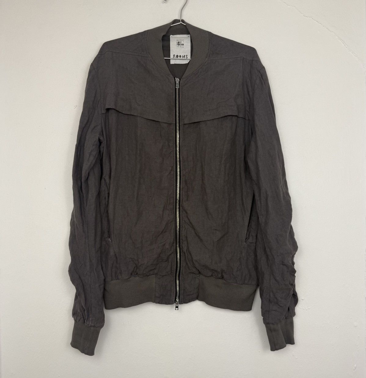 Lost & Found Ria Dunn Lost & Found Rooms Oversized Wrinkled Linen Bomber Jacket Size US XS / EU 42 / 0 - 1 Thumbnail