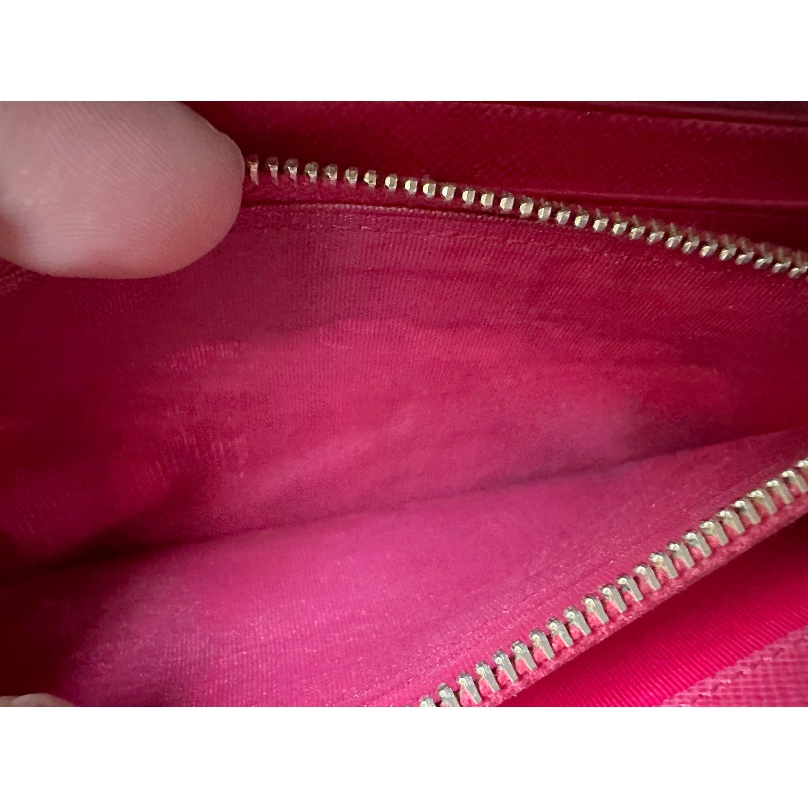 Prada PRADA Milano Fiocco Ribbon Saffiano Leather Long Wallet Size ONE SIZE - 11 Thumbnail