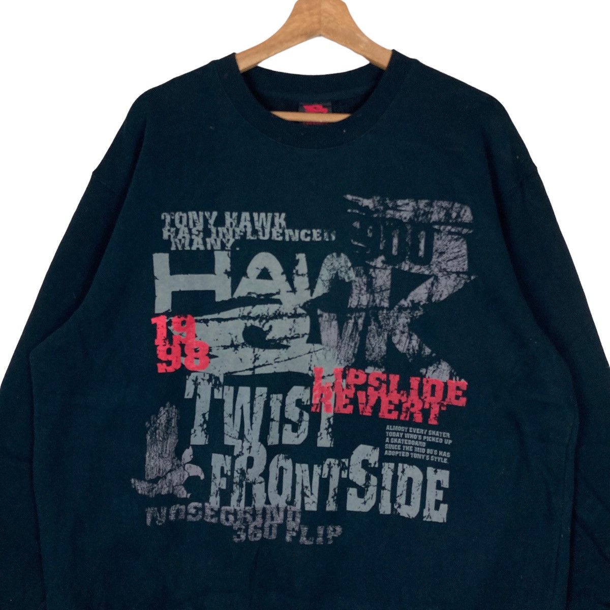 Tony Hawk Vintage Tony Hawk Skateboarding Pullover Jumper Sweatshirt Size US XL / EU 56 / 4 - 2 Thumbnail