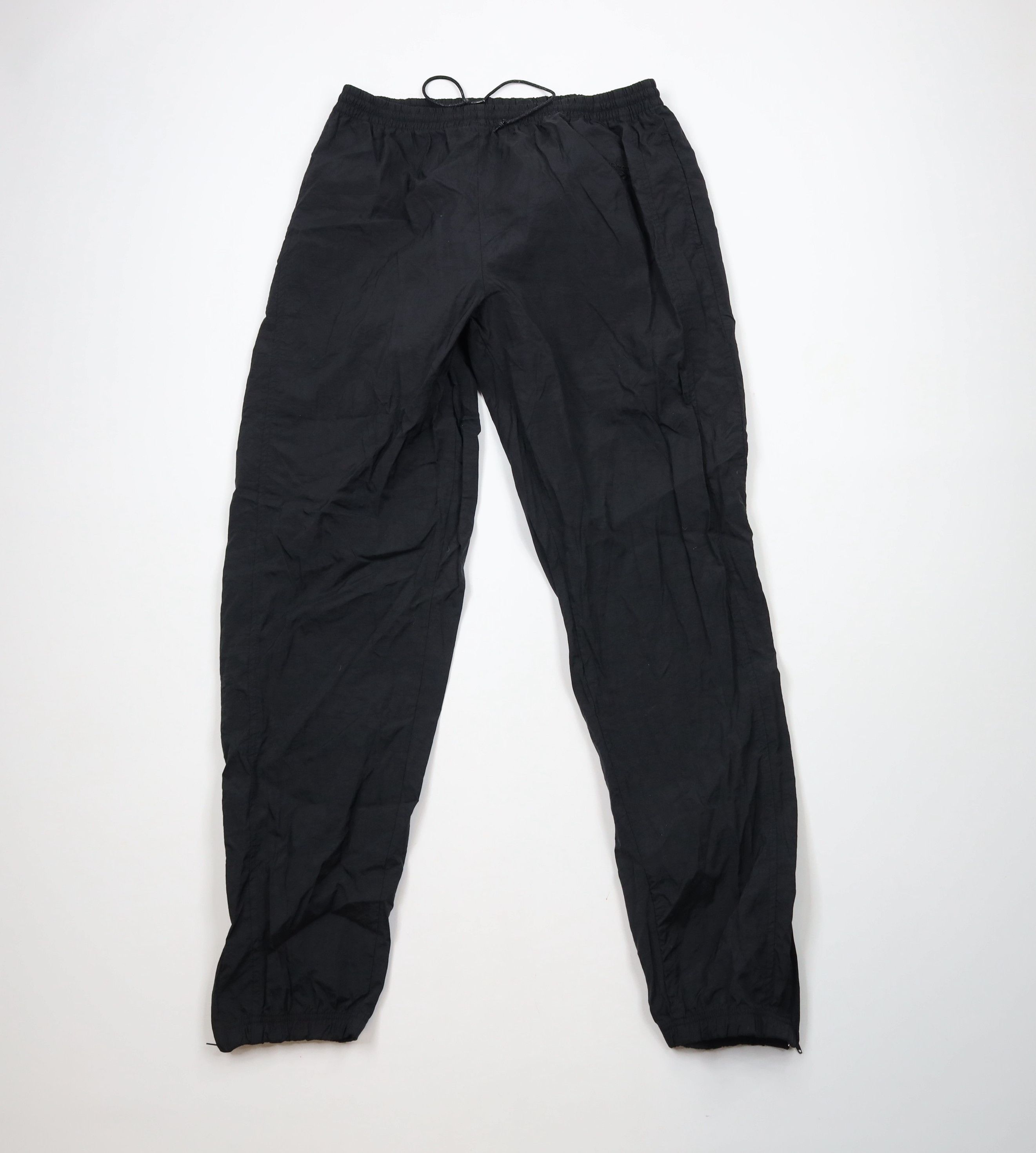 Reebok × Vintage Vintage 90s Reebok Nylon Windbreaker Joggers Pants Black Size US 36 / EU 52 - 1 Thumbnail