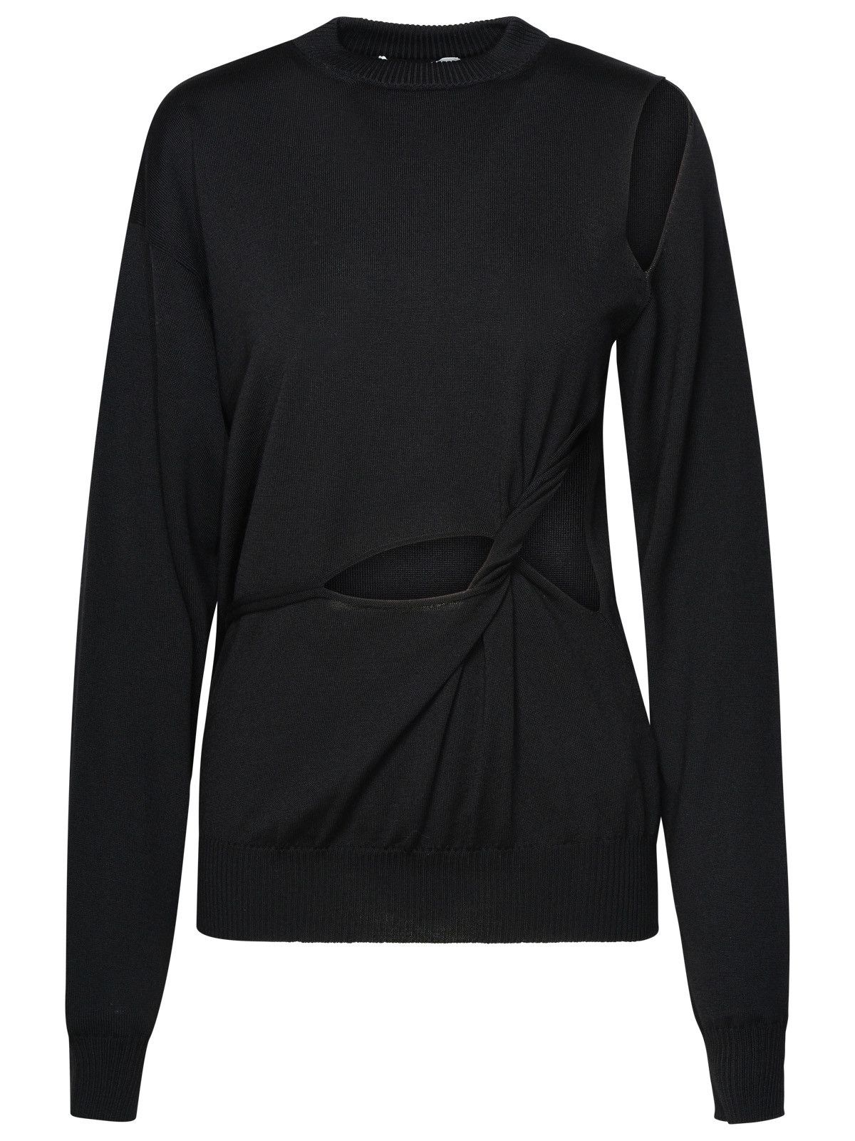 image of Sportmax Black Virgin Wool Sweater, Women's (Size Small)
