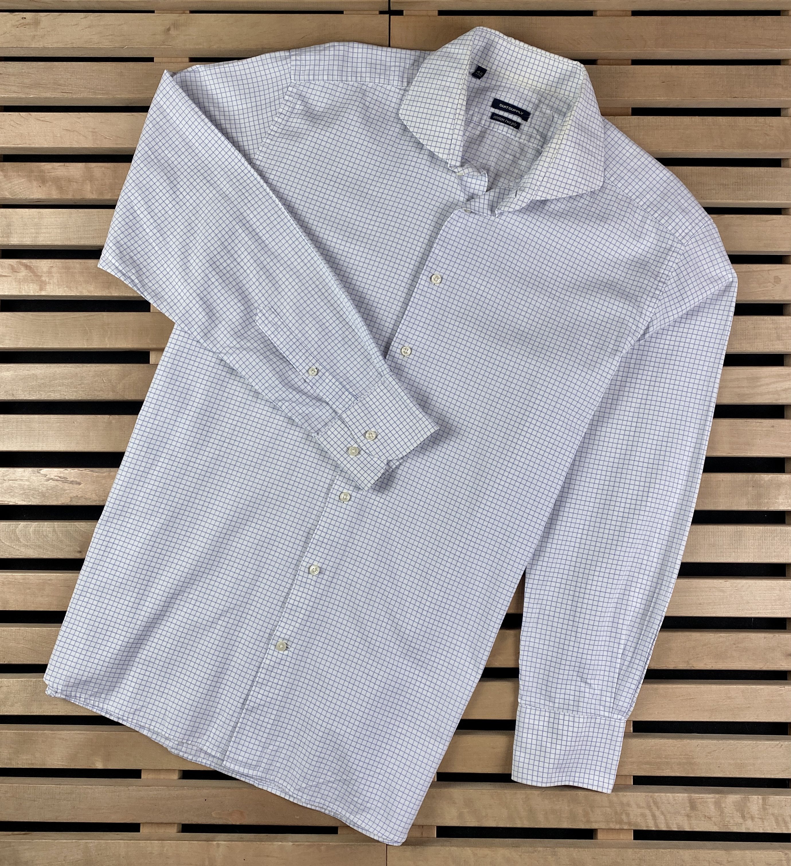 Suitsupply Mens Shirts Long Sleeve Suitsupply Size 45-17 3/4 Size US M / EU 48-50 / 2 - 1 Thumbnail