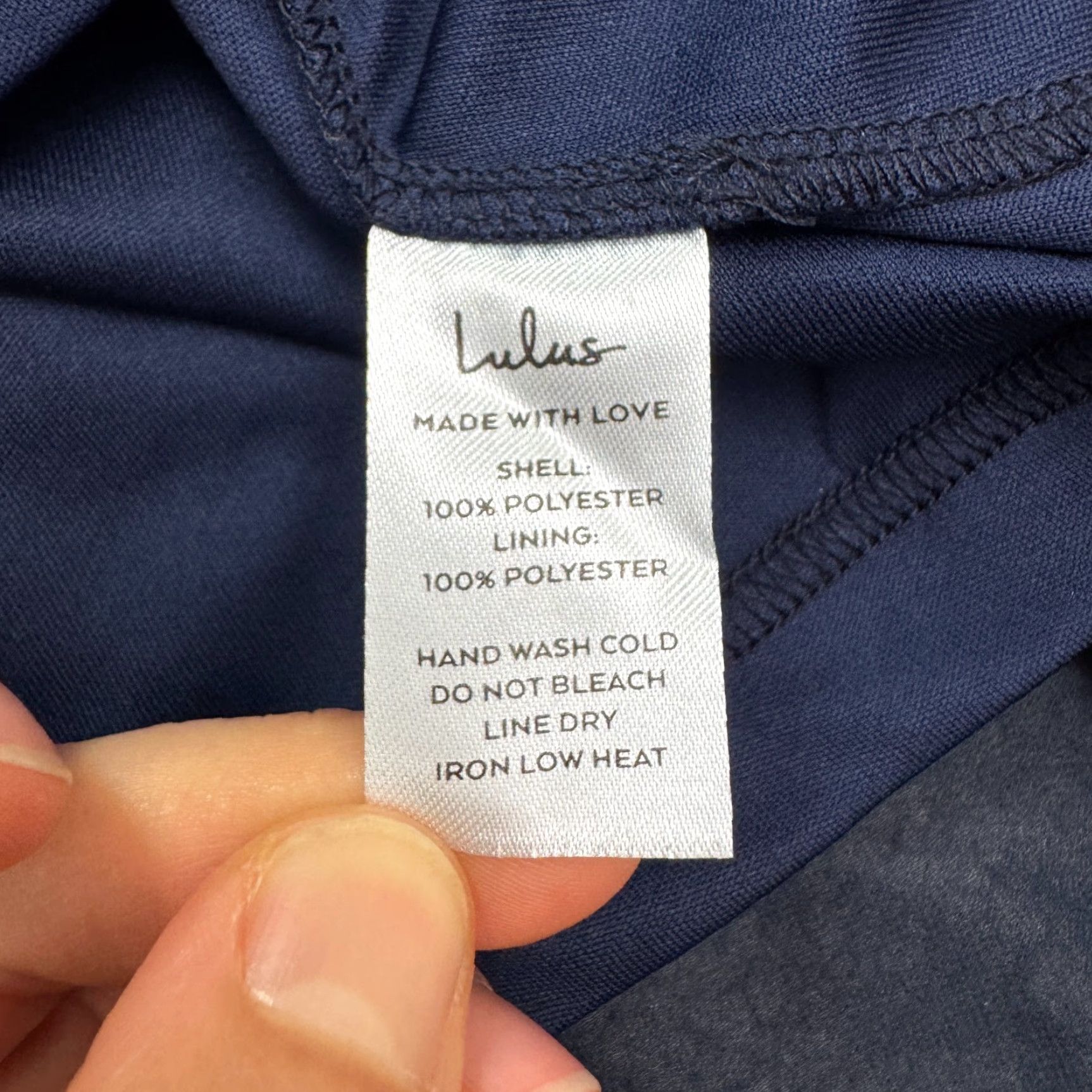 Lulus Lulus Shifting Dears Cold Shoulder Shift Dress womens Medium Navy Blue V-Neck Size M / US 6-8 / IT 42-44 - 7 Thumbnail
