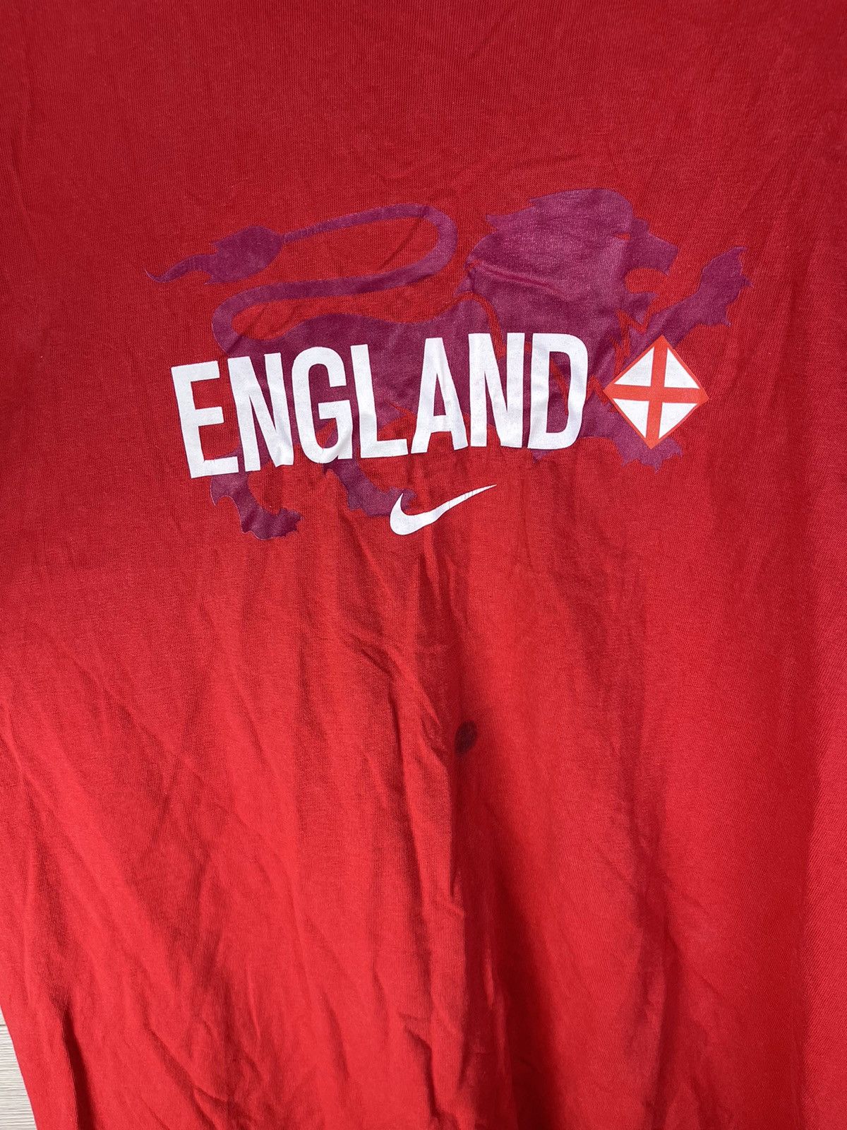 Vintage Vintage t-shirt Nike England #9 Rooney drill size L Size US L / EU 52-54 / 3 - 7 Thumbnail