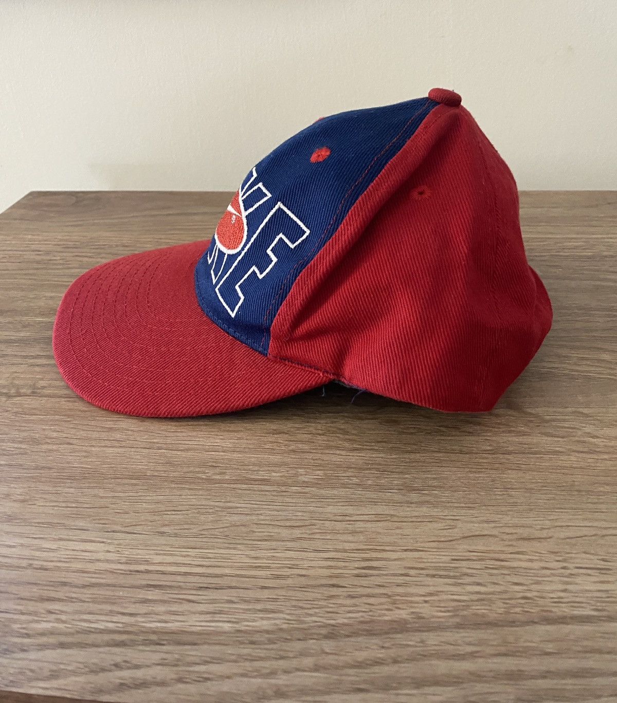 Nike Vintage 90’s Nike Spell Out Double Snap Back Youth Hat Cap Size ONE SIZE - 6 Thumbnail