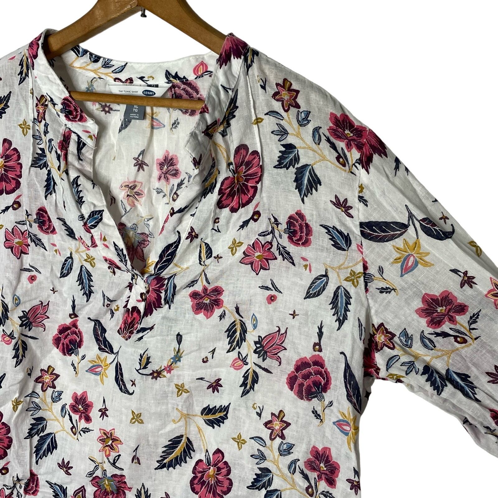 Old Navy Old Navy The Tunic Shirt Linen Blend Size XL / US 12-14 / IT 48-50 - 6 Thumbnail