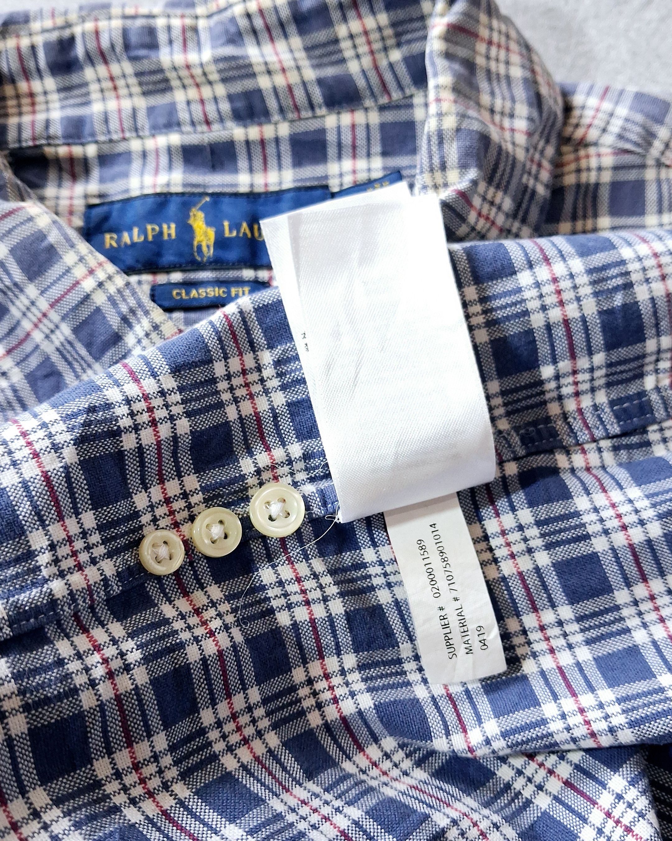 Ralph Lauren RALPH LAUREN PLAID CHECK BUTTON DOWN SHIRT Size US XL / EU 56 / 4 - 12 Thumbnail