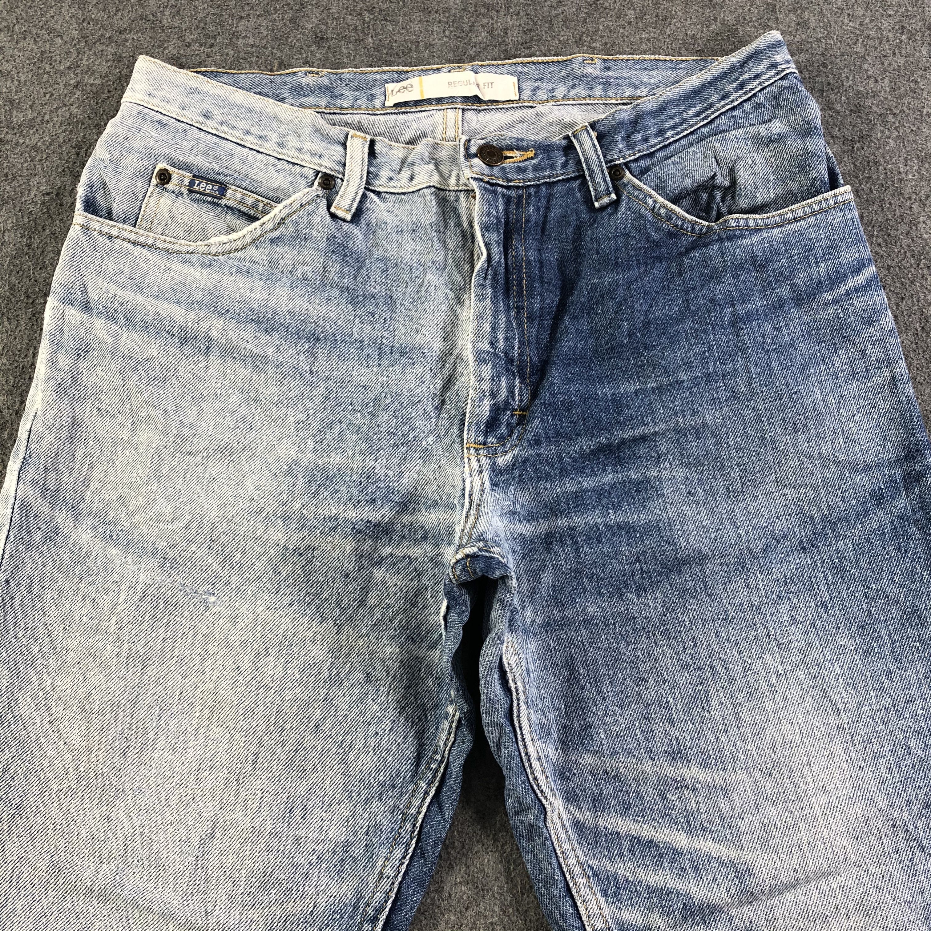 Lee Vintage Blue Wash Lee Jeans-J2889 Size US 34 / EU 50 - 3 Thumbnail