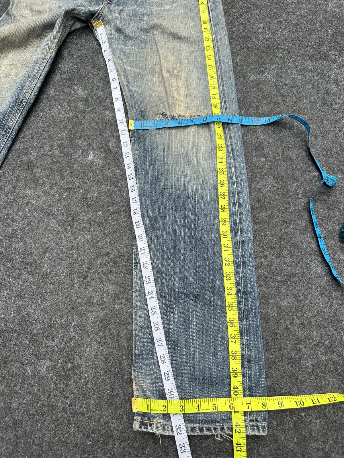 Edwin × If Six Was Nine × Vintage Vintage Edwin 505zxx Selvedge Distressed Denim D68 Size US 30 / EU 46 - 5 Thumbnail