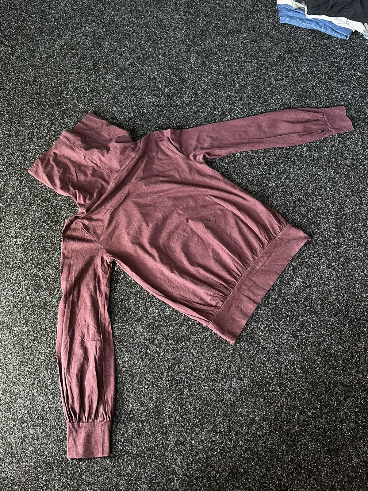 Diesel × Vintage 🚨CRAZY Y2K Diesel Avant Garde Burgundy VINTAGE Long Sleeve Size M / US 6-8 / IT 42-44 - 8 Thumbnail