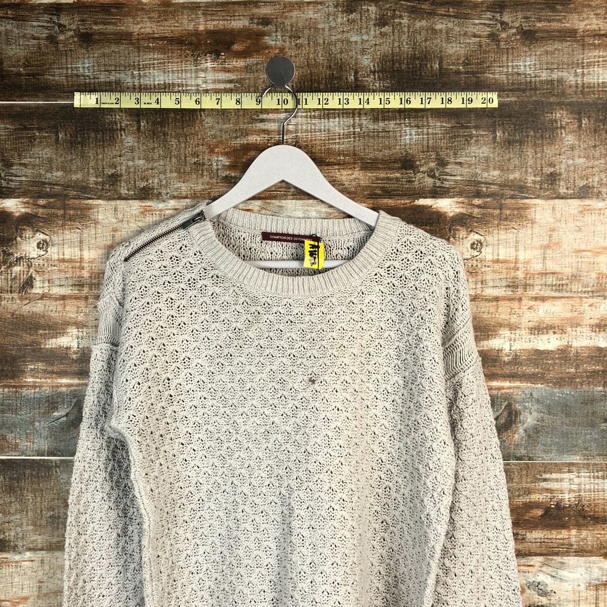 Designer × Homespun Knitwear Comptoir Des Cotonniers Grey Knitwear #A1682 Size M / US 6-8 / IT 42-44 - 2 Thumbnail