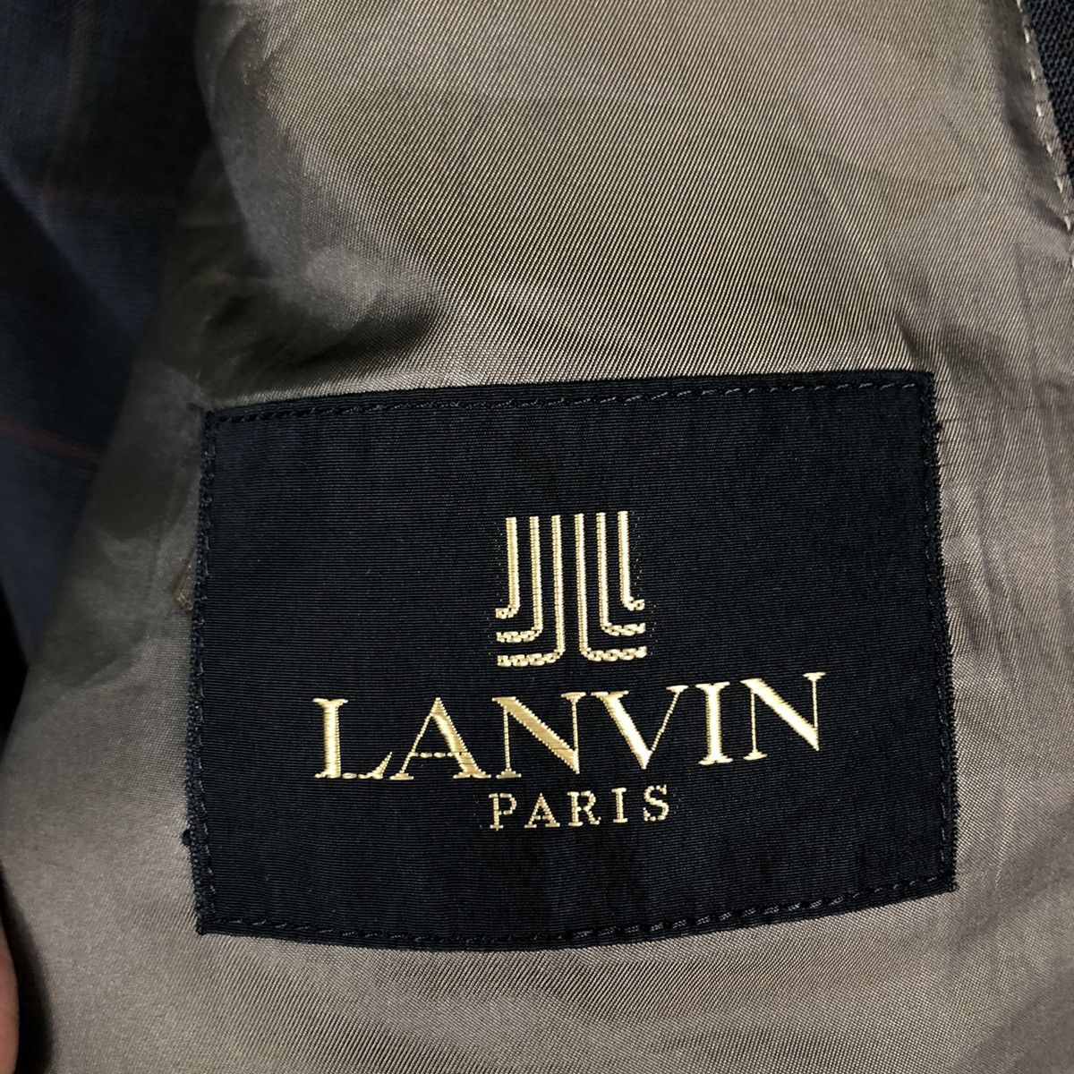 Japanese Brand 🔥Rich Black - Double Breast Coats Jacket Lanvin Paris Size US M / EU 48-50 / 2 - 13 Thumbnail