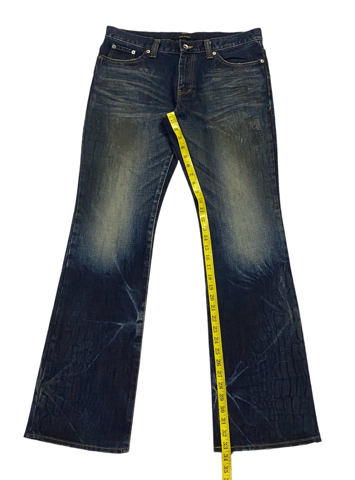 semanticdesign Semantic Design Flared Snakeskin Denim Pants Size US 34 / EU 50 - 7 Thumbnail