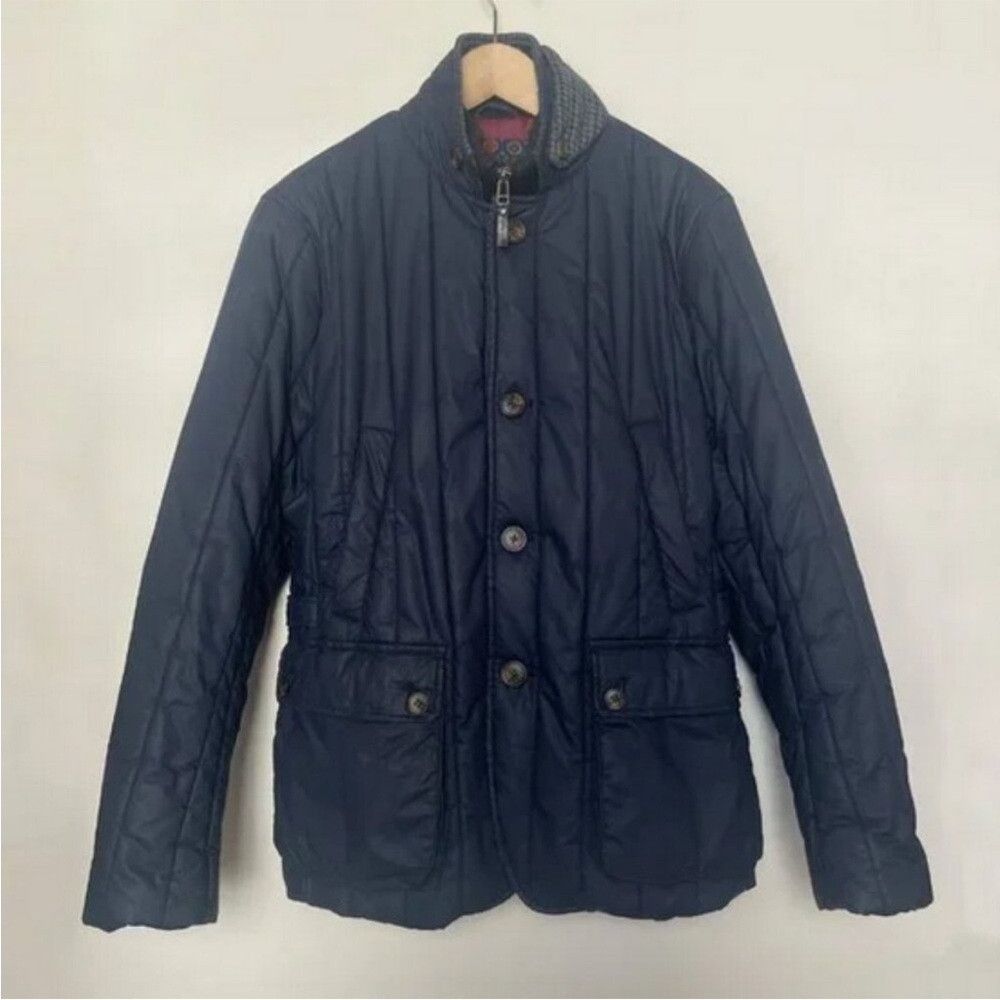 Ted Baker Ted Baker Men's Navy Quilted Puffer Jacket Size US XL / EU 56 / 4 - 2 Thumbnail