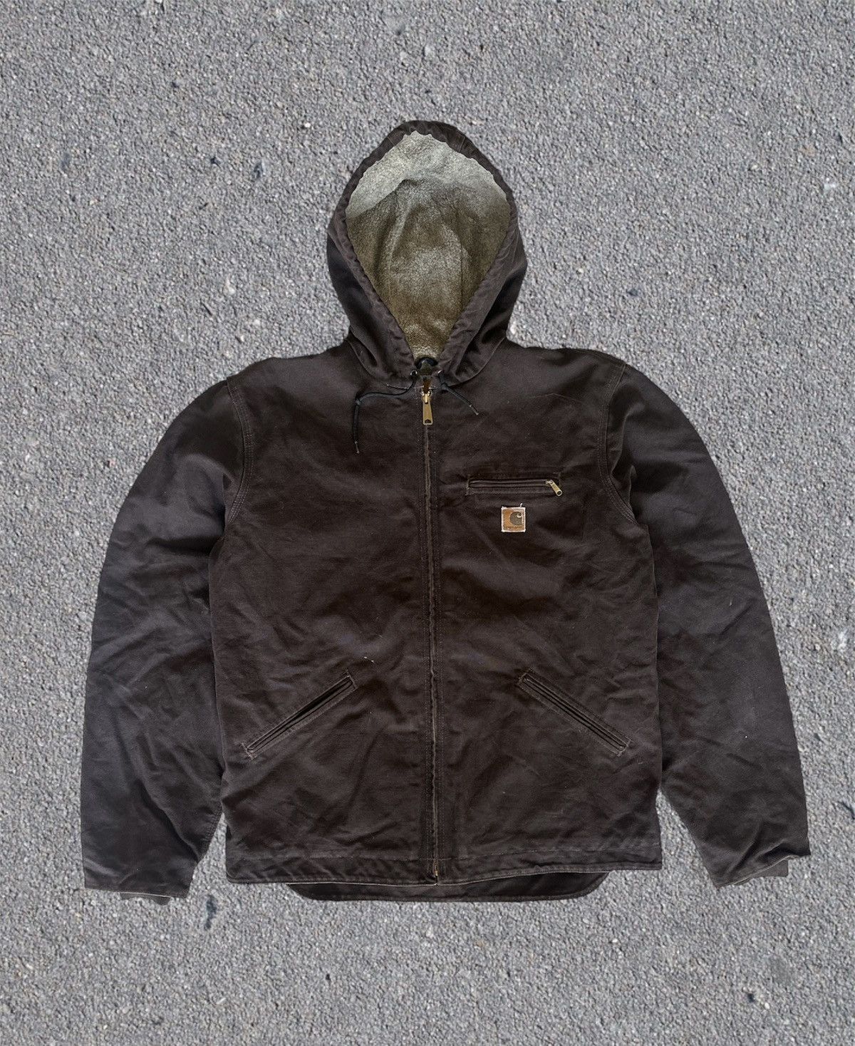 image of Carhartt Detroit Sherpa Lined Sierra J141-029 in Brown, Men's (Size XL)