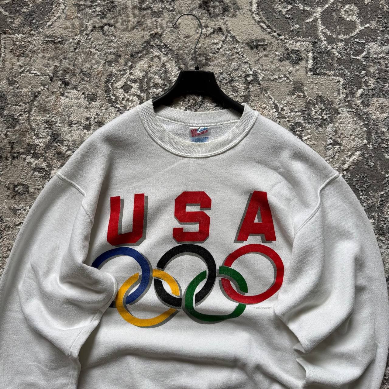 Vintage Hanes Vintage USA Olympic Games 90s Boxy Baggy Crewneck Size US L / EU 52-54 / 3 - 3 Thumbnail