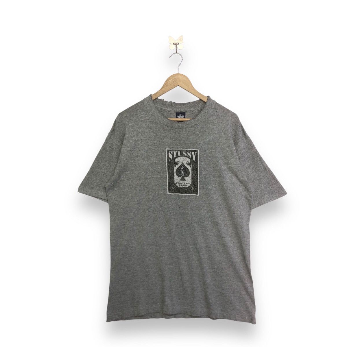 Stussy VINTAGE STUSSY PLAYERS CLUB TSHIRT Size US L / EU 52-54 / 3 - 1 Thumbnail