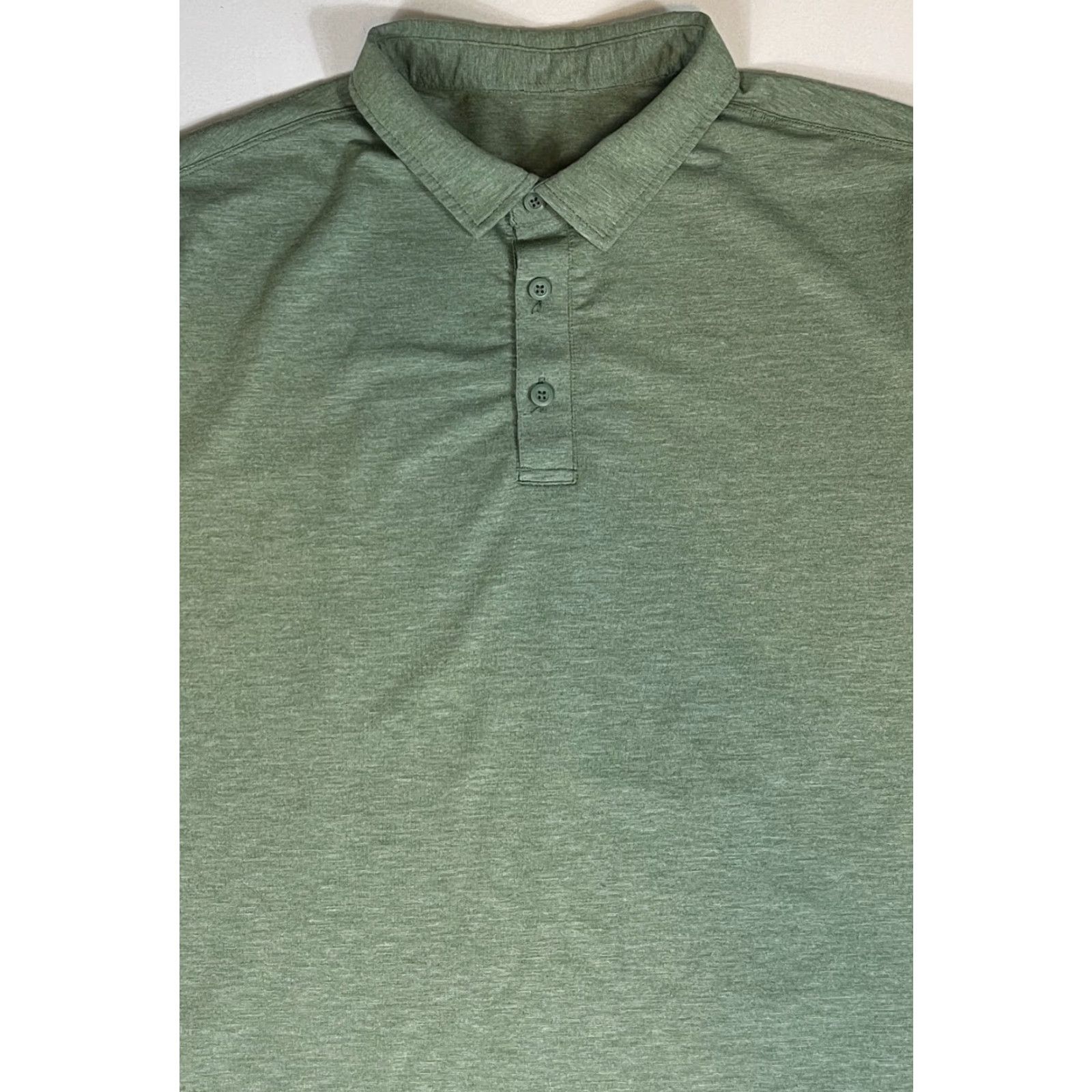 Lululemon Lululemon Men's Performance Polo Shirt Green Sz L Size US L / EU 52-54 / 3 - 4 Thumbnail