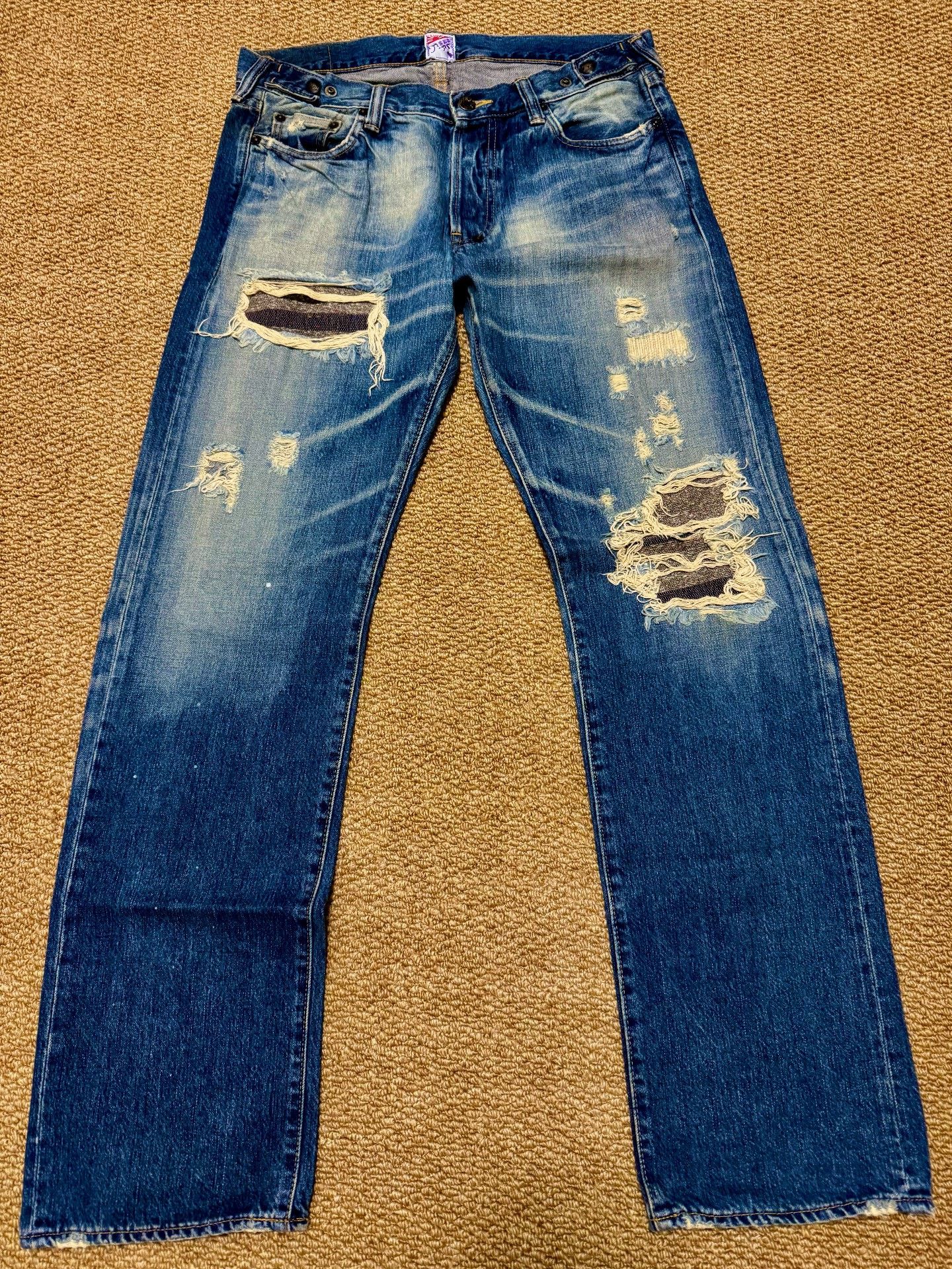 Ralph Lauren Purple Label Props Purple Denim Pants Size US 34 / EU 50 - 1 Thumbnail