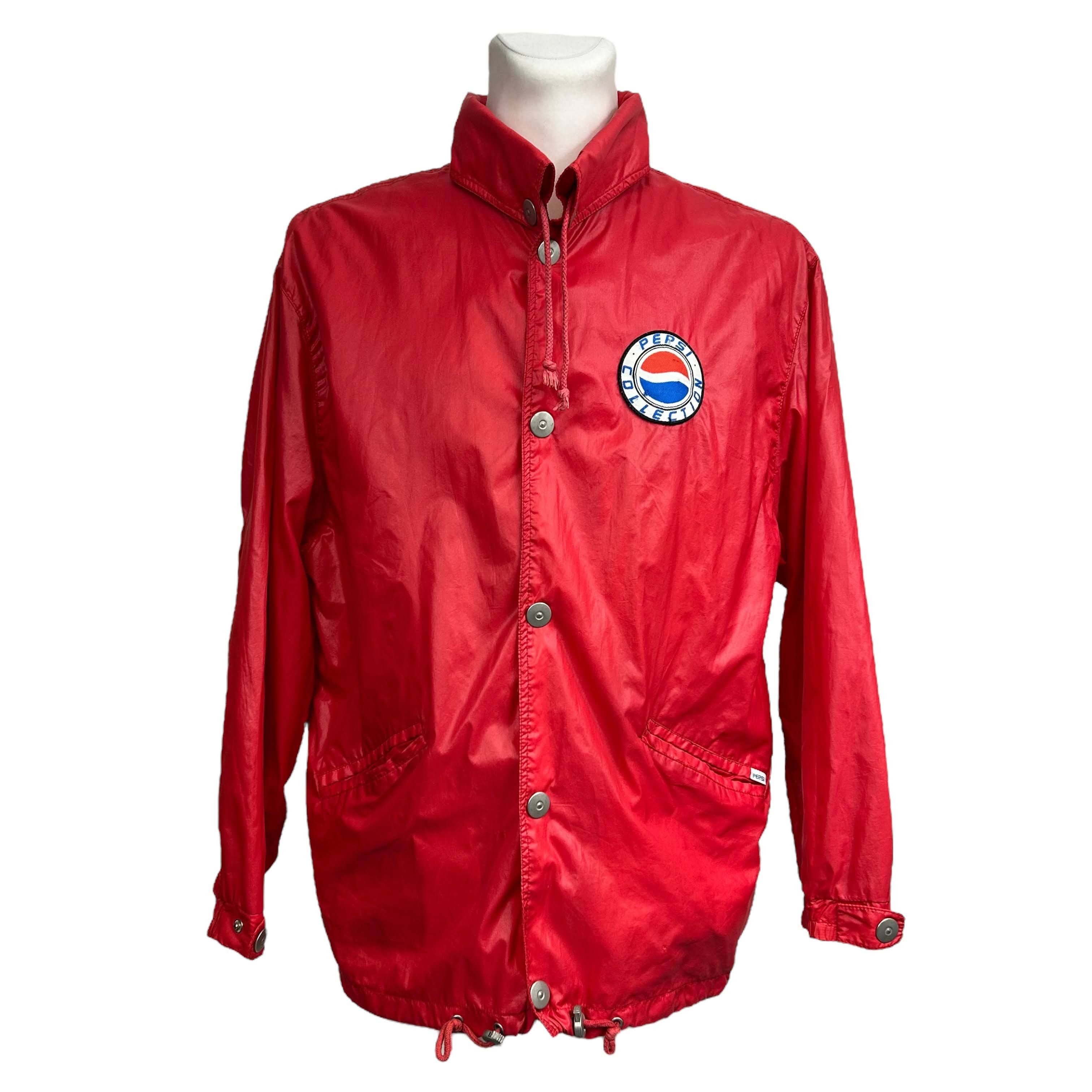 Pepsi × Vintage Vintage Pepsi Windbreaker Snap Jacket Red Spellout Size S Size US S / EU 44-46 / 1 - 2 Thumbnail