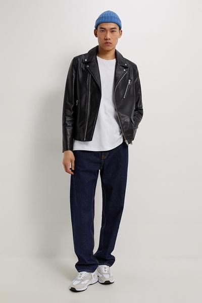 Zara ZARA FAUX LEATHER BIKER JACKET Size US XL / EU 56 / 4 - 1 Thumbnail