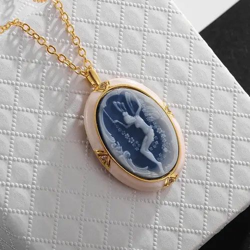 Vintage Round Mother Of Pearl Necklace Size ONE SIZE - 3 Thumbnail