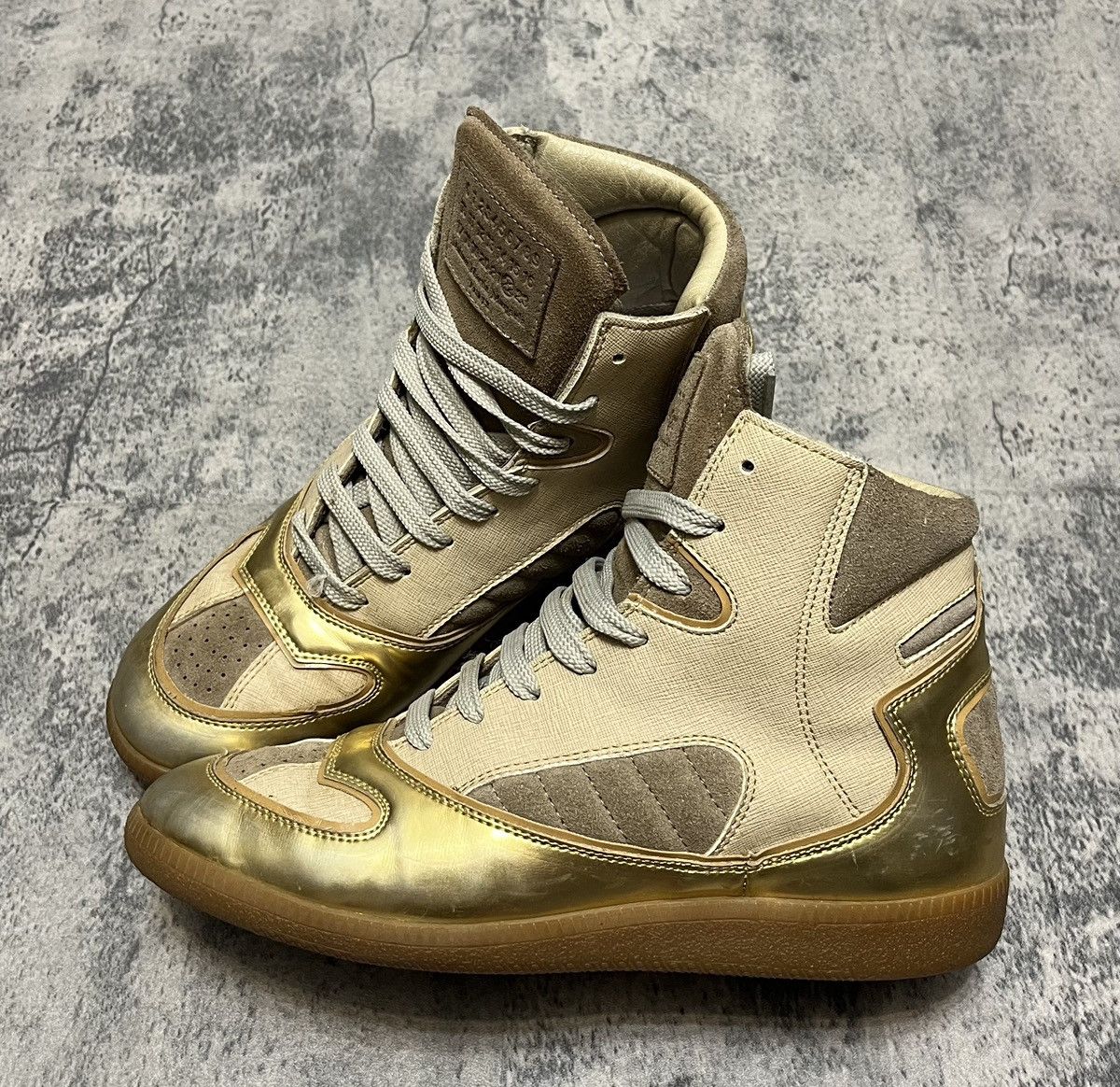 Maison Margiela Maison Margiela Gats High Top Sneakers Size US 6 / EU 39 - 1 Thumbnail