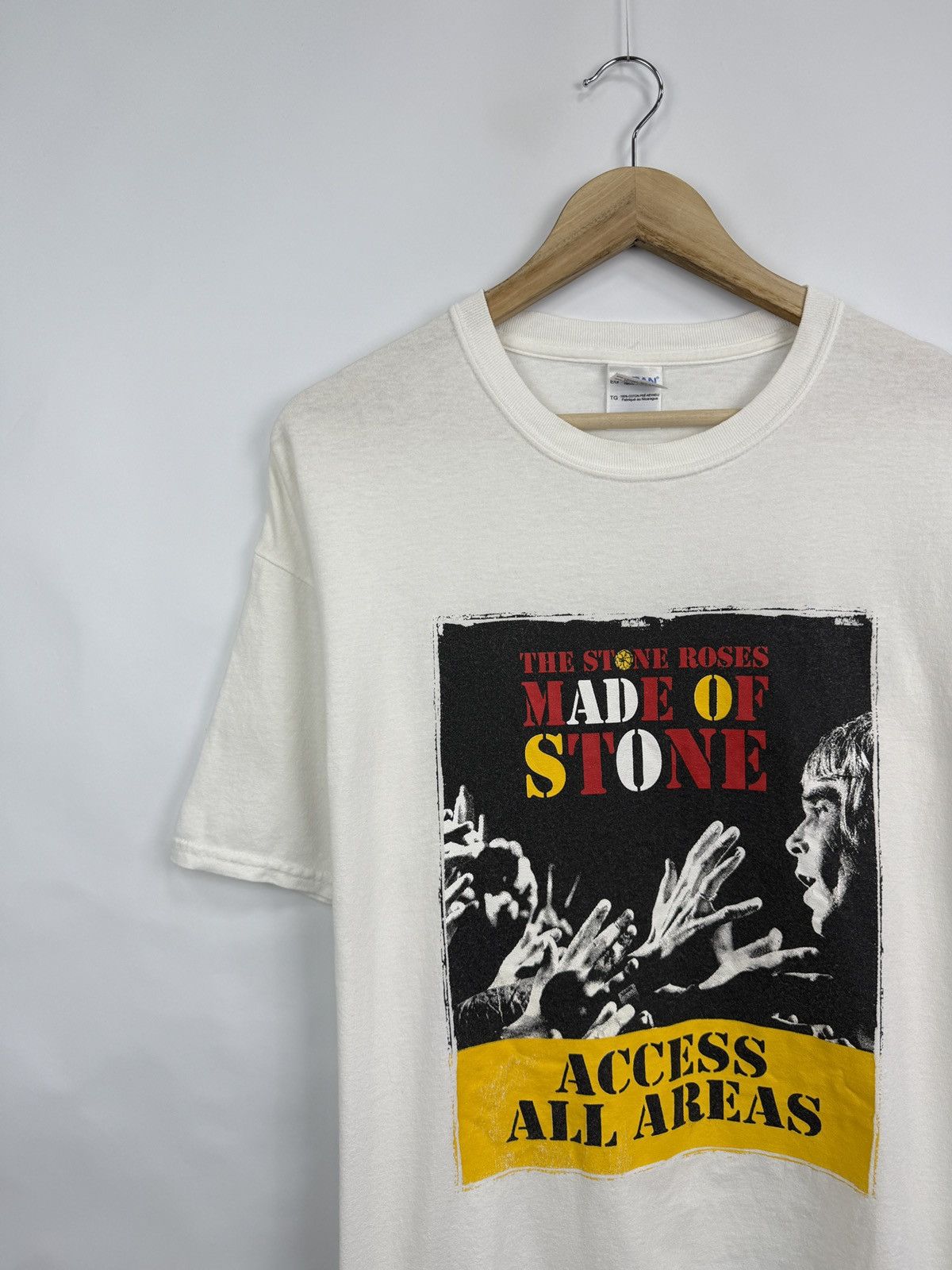 Gildan 🇬🇧 Vintage Y2K The Stone Roses Made of Stone Access All Areas Size US XL / EU 56 / 4 - 2 Thumbnail