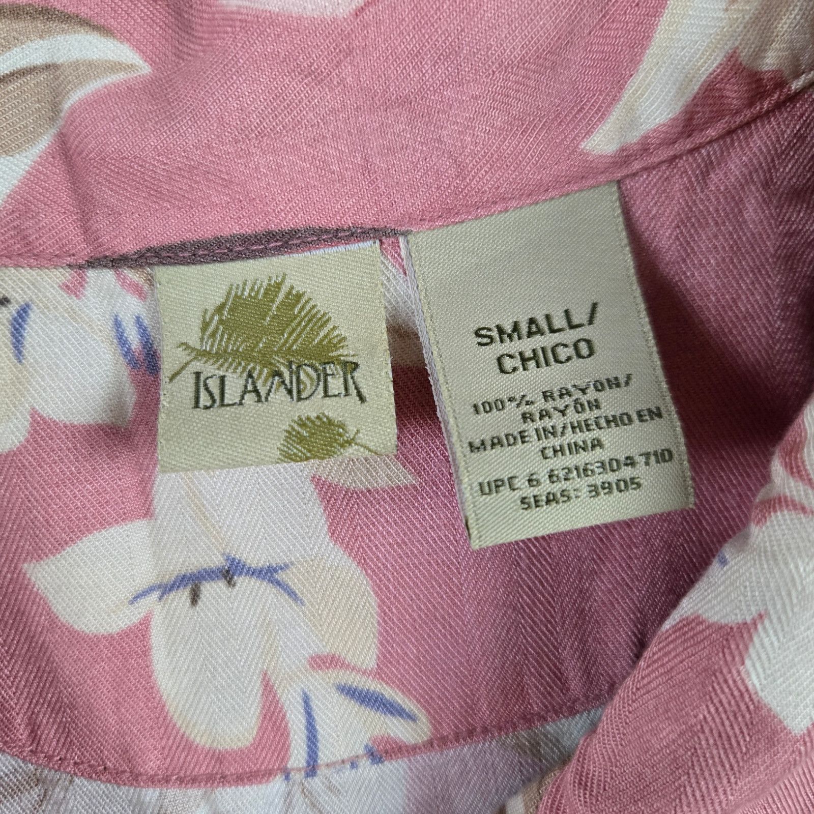 Vintage 90s Mauve Pink Tropical Floral Crop Top Size Small Size S / US 4 / IT 40 - 6 Thumbnail