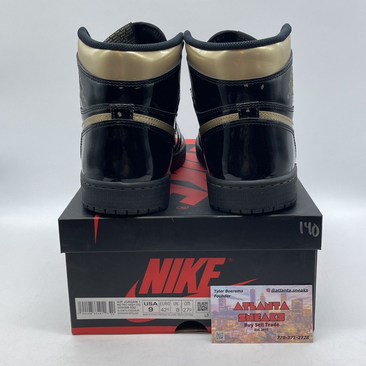 Jordan Brand Air Jordan 1 high metallic gold Size US 9 / EU 42 - 3 Thumbnail