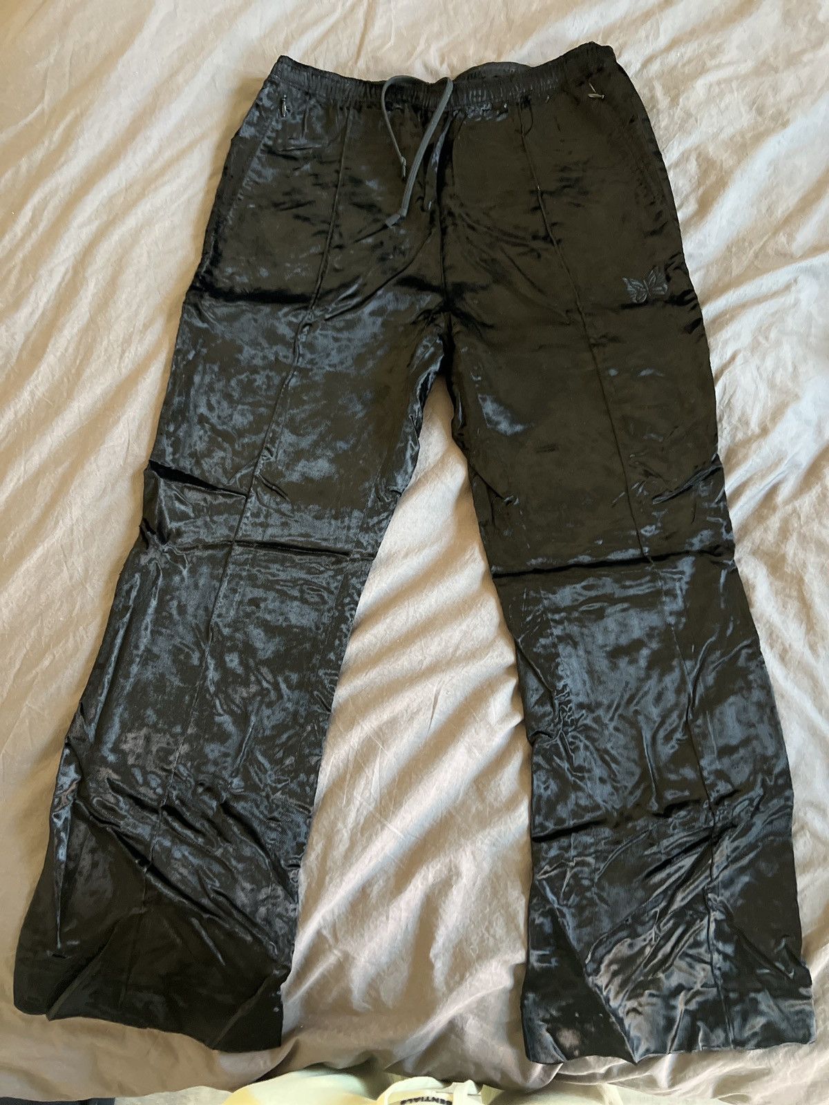 Needles Black velvet needles flared track pant Size US 31 - 1 Thumbnail