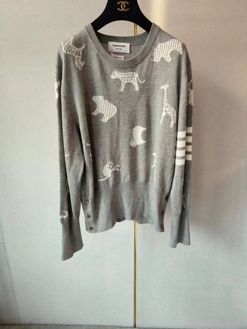 Thom Browne Thom Browne Wool sweater knitwear Size US XL / EU 56 / 4 - 1 Thumbnail