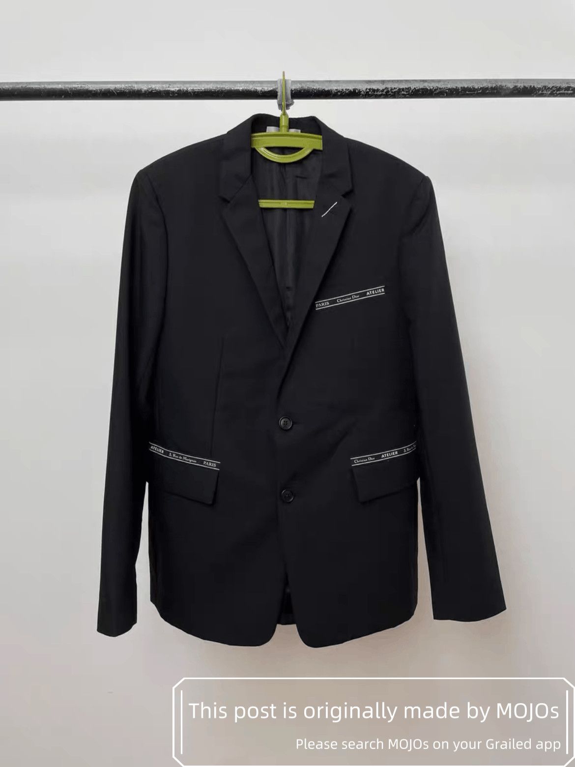 Dior Sz 48 Dior Logo Stripe Blazer Jacket mojos1541279 Size US M / EU 48-50 / 2 - 1 Thumbnail