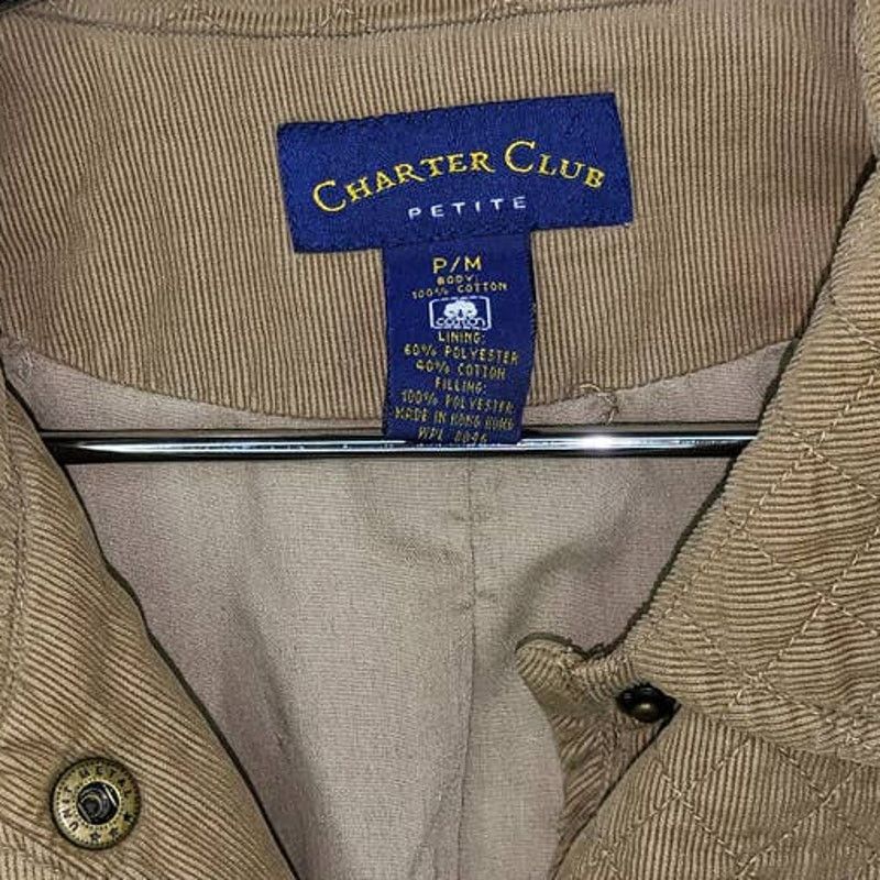 Other Charter Club Long SLeeve Cotton Jacket Size Petite M Size M / US 6-8 / IT 42-44 - 4 Thumbnail